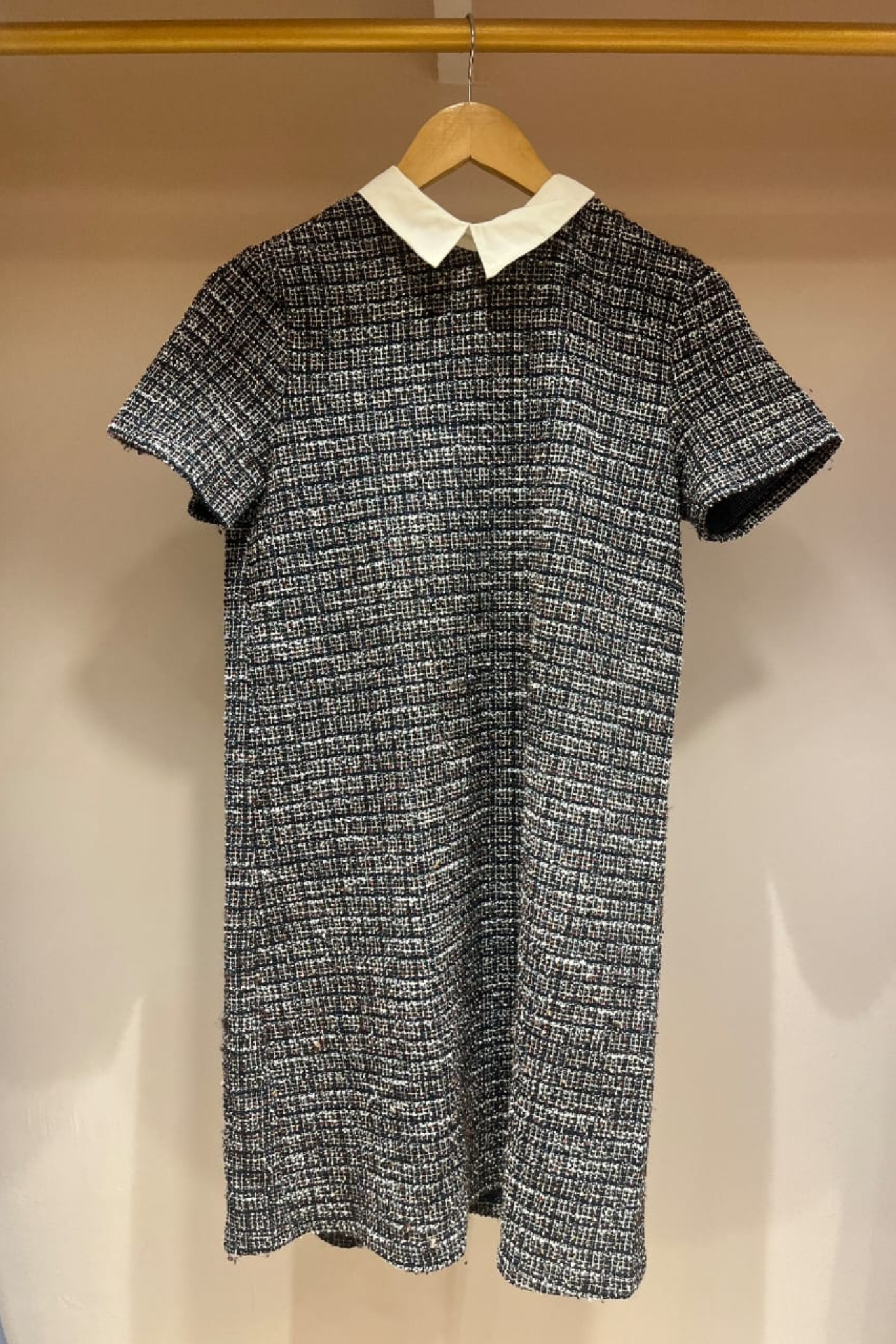 GREY CHECKERED DRESS