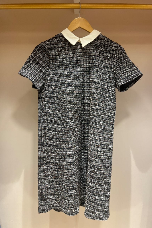 GREY CHECKERED DRESS