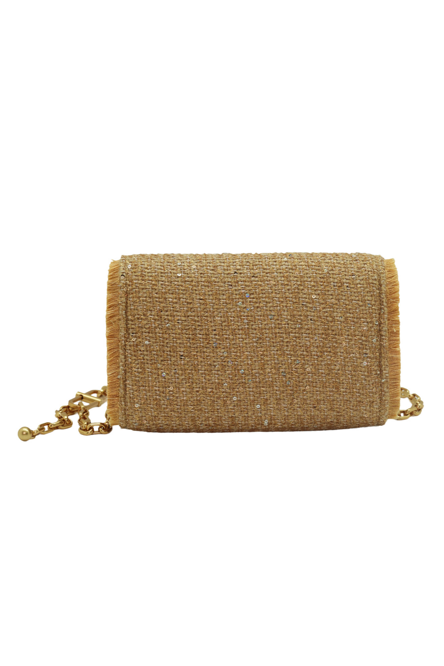 Boucle Gold Clutch Bag