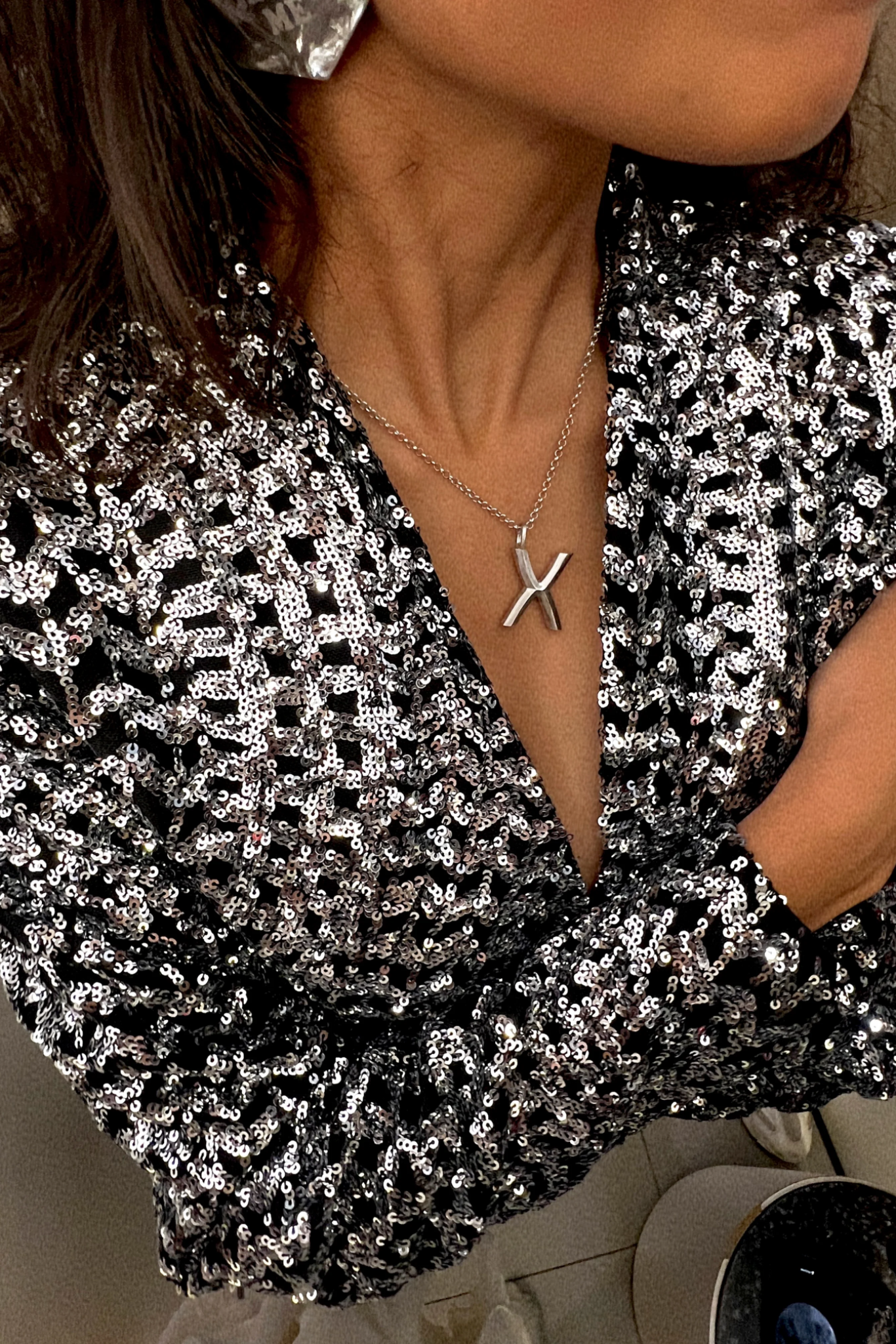 Bold Letter Necklace - X