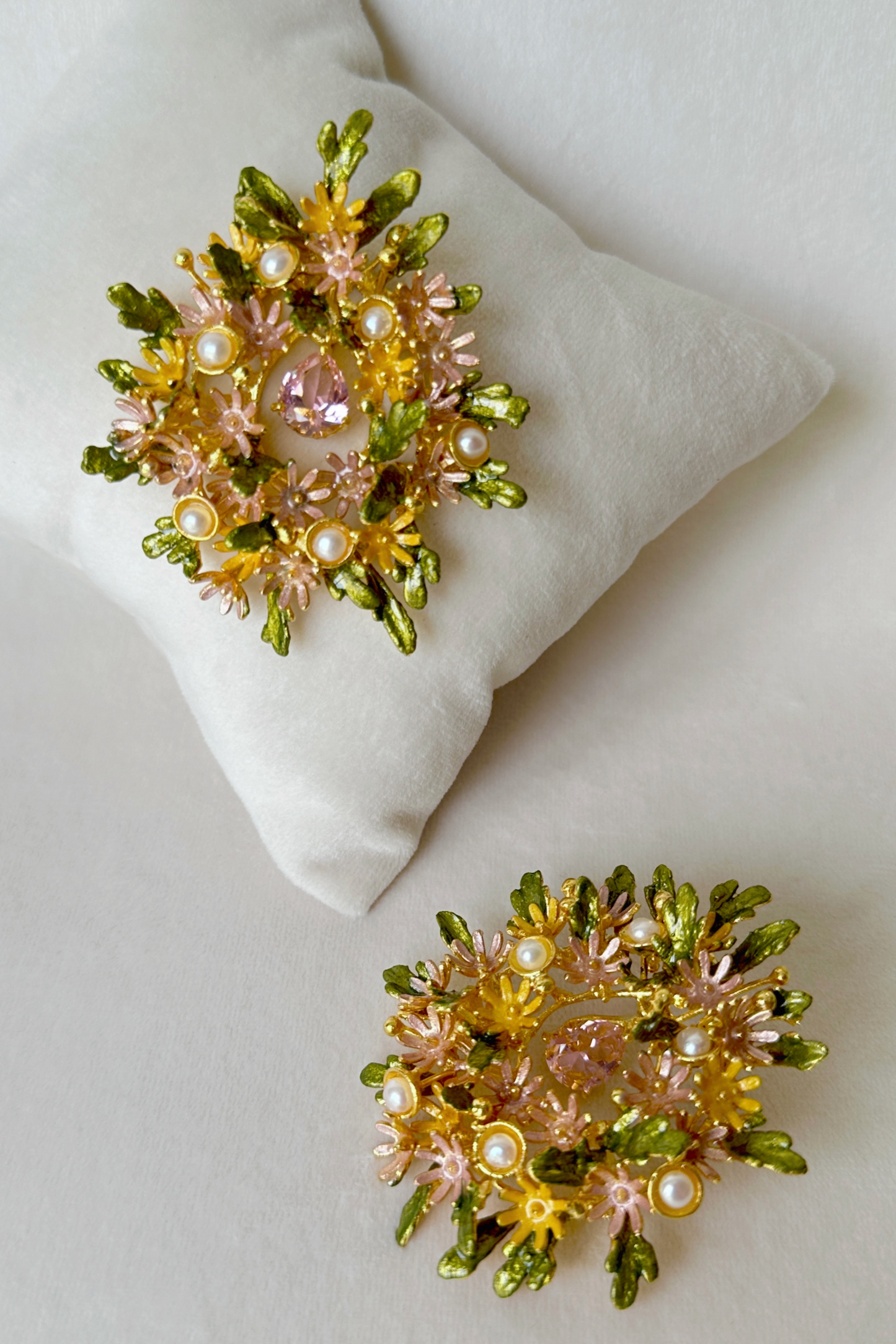 Enchanted Glade Earrings - Pastel Garden