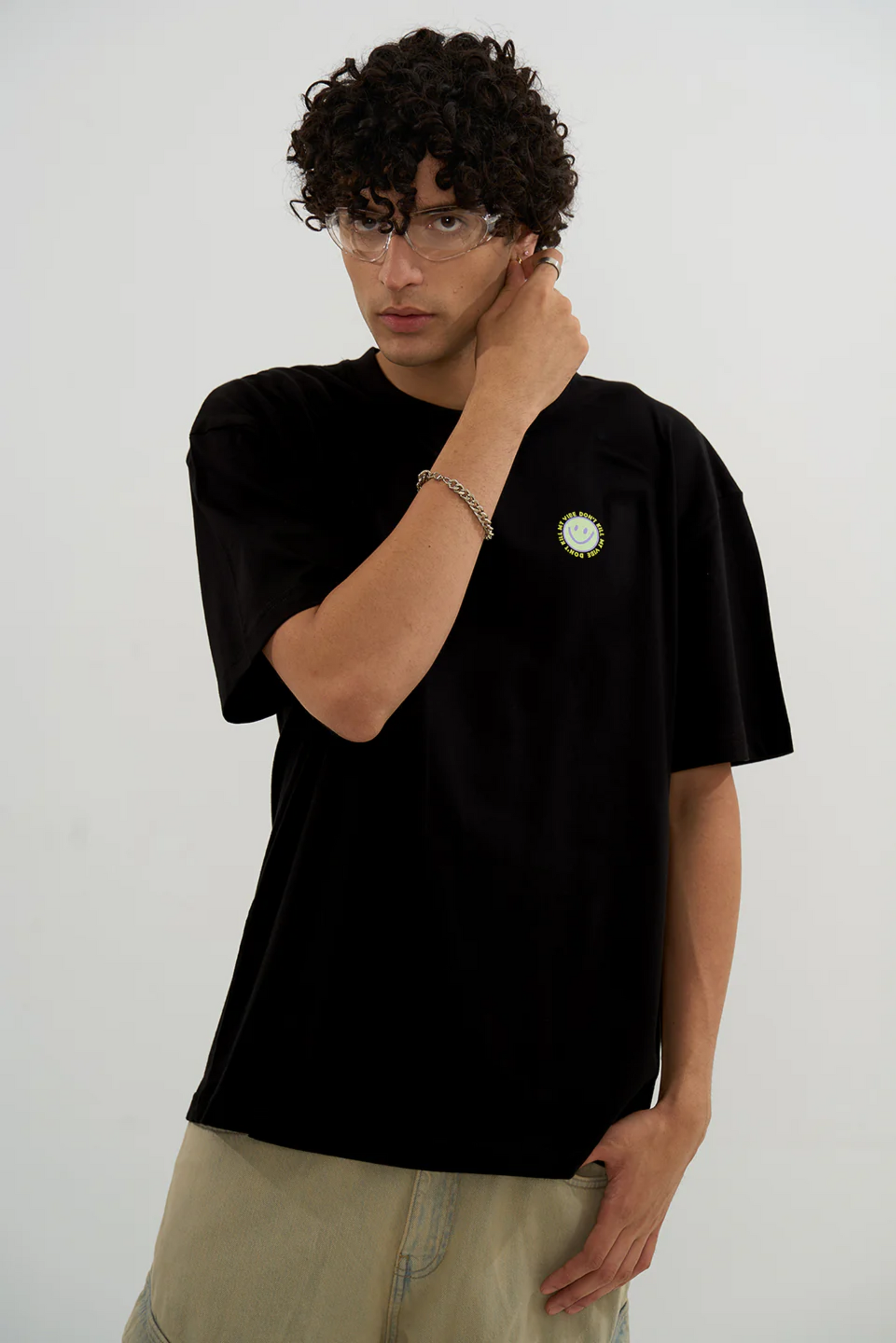 The Vibe Oversized Tee - Black