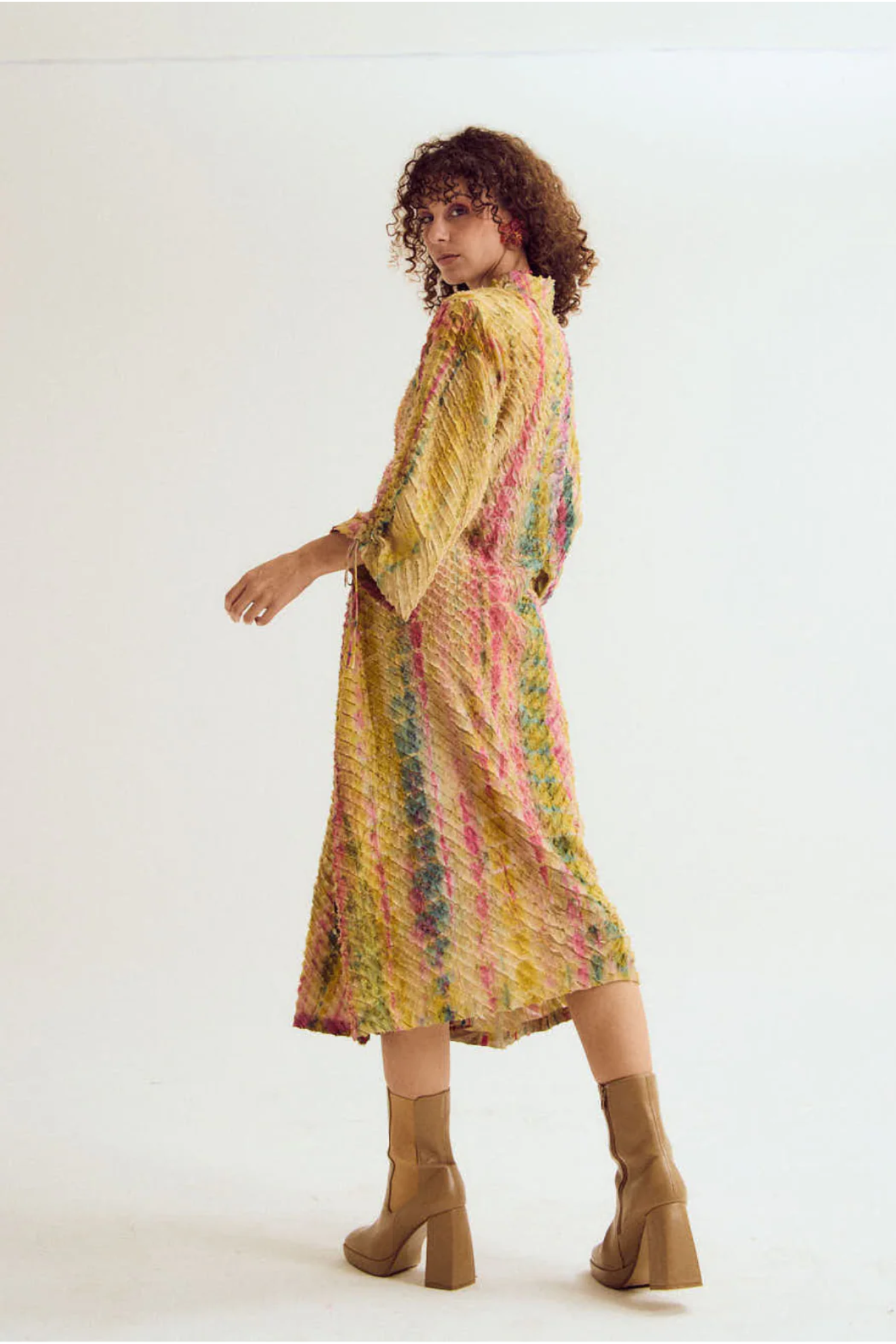 Lantern Textured Dress