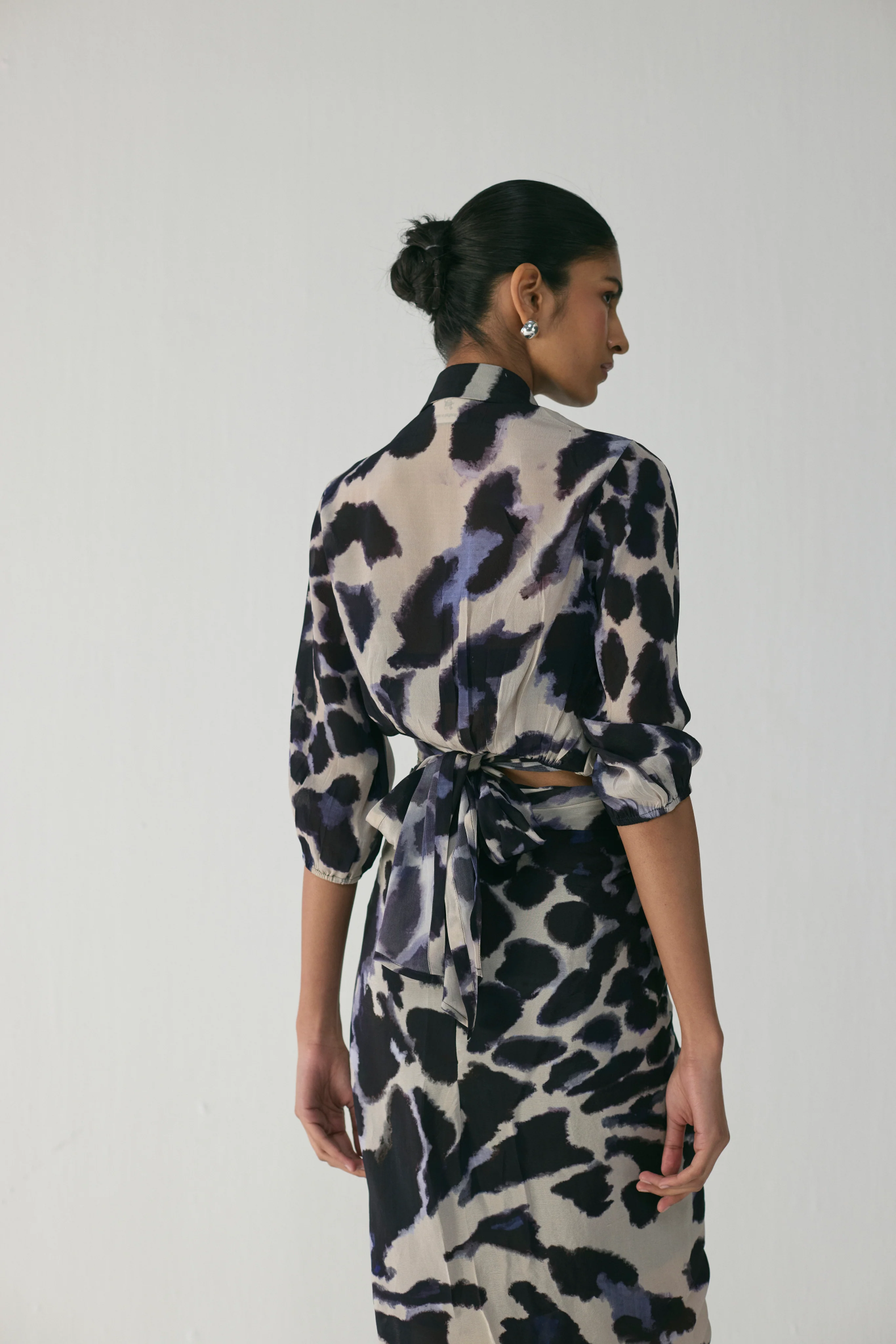 SAMBURU TIE UP TOP AND SKIRT SET