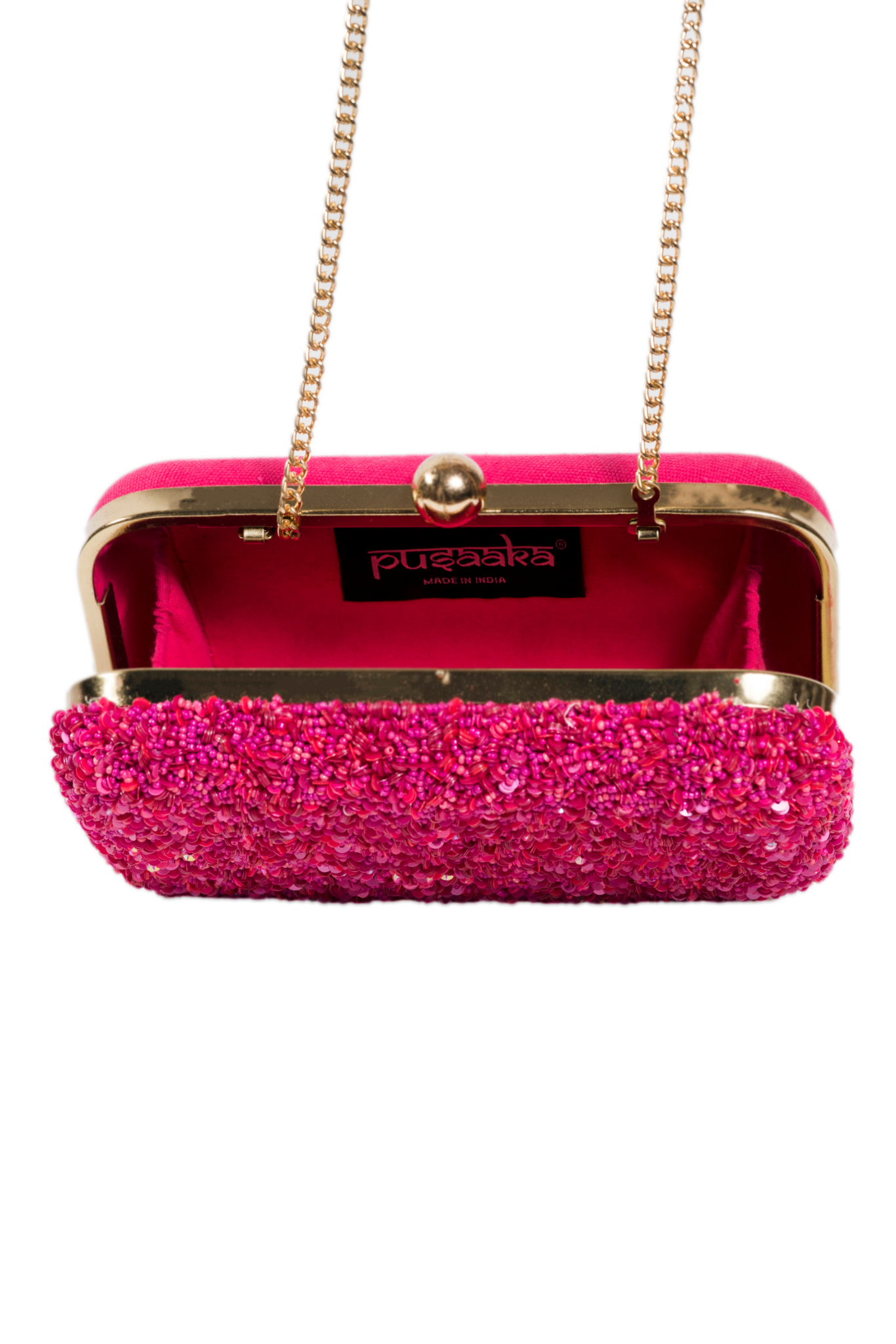 Glistening evening clutch