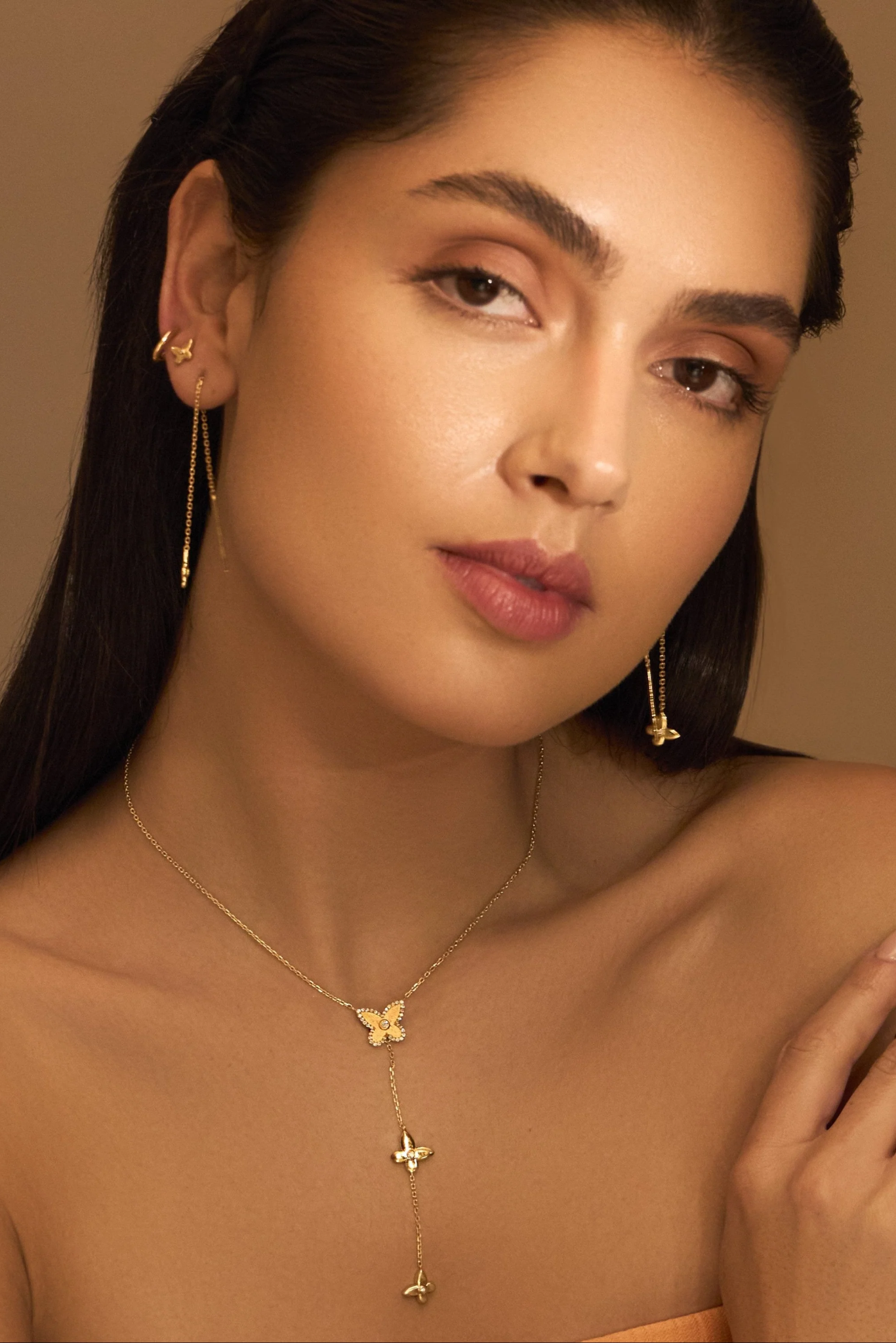 Butterfly Lariat Necklace