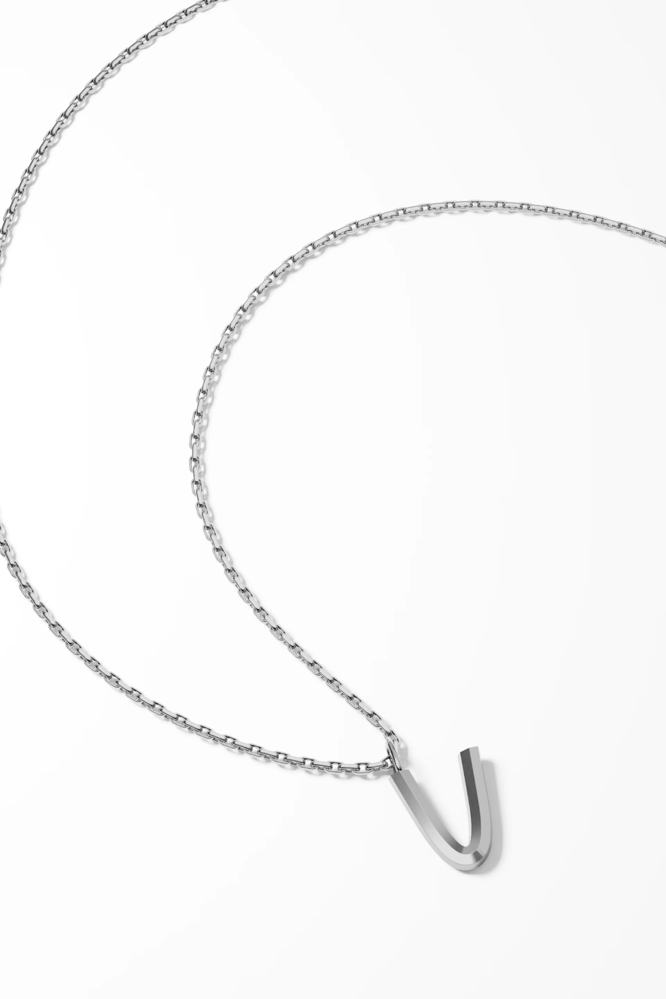 Bold Letter Necklace - V