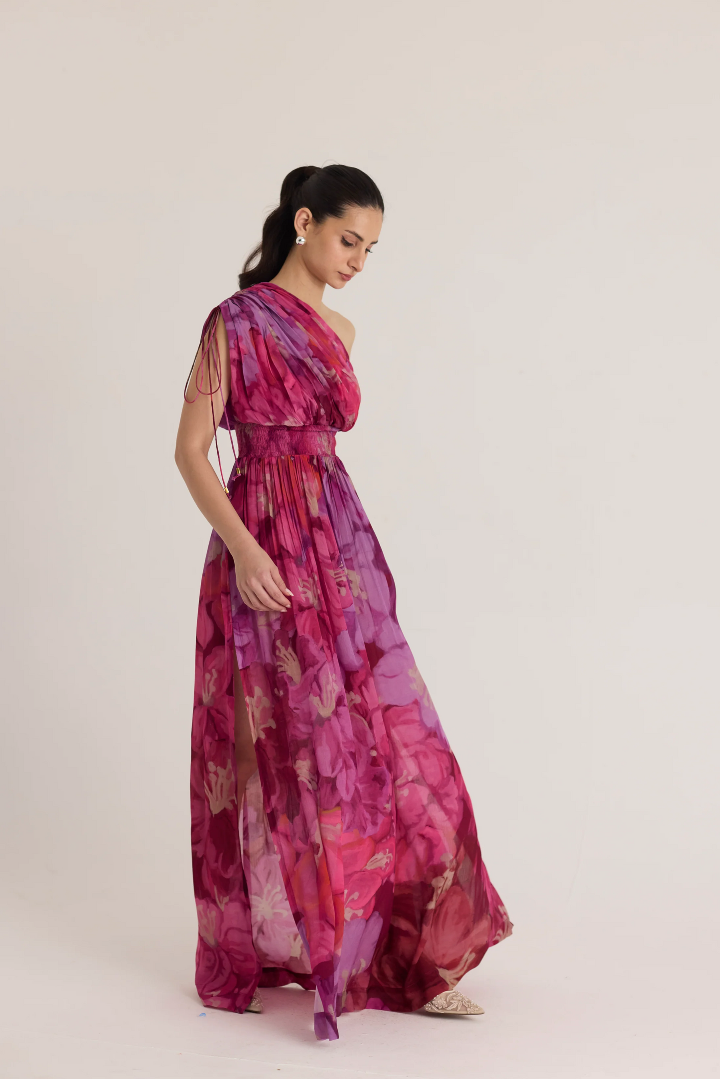 Violet One Shoulder Dress