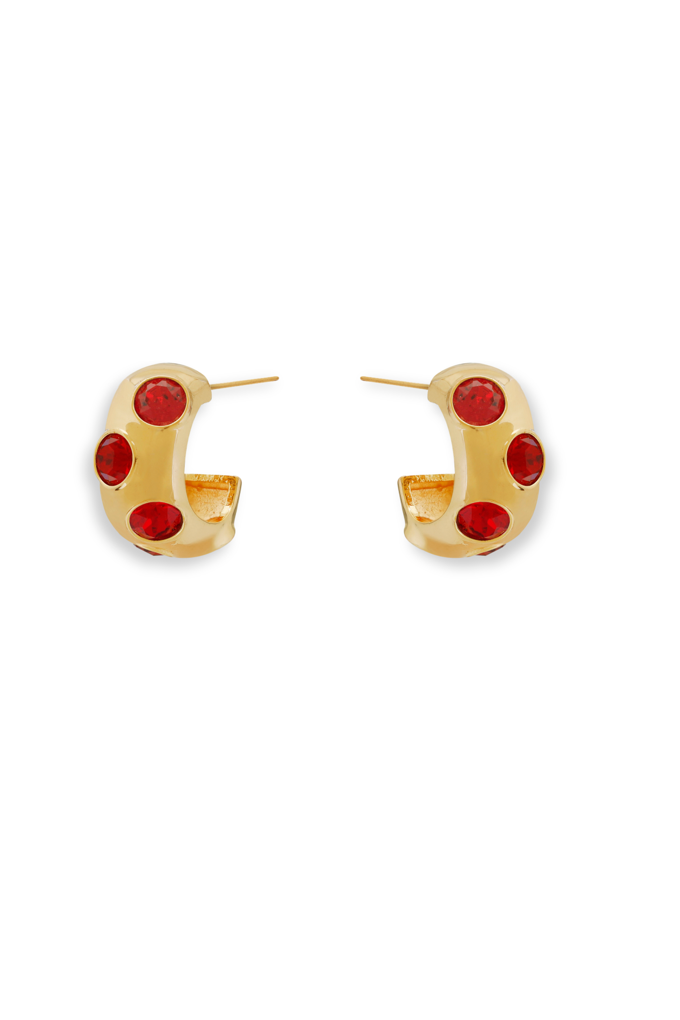 The Signet Earrings - Red