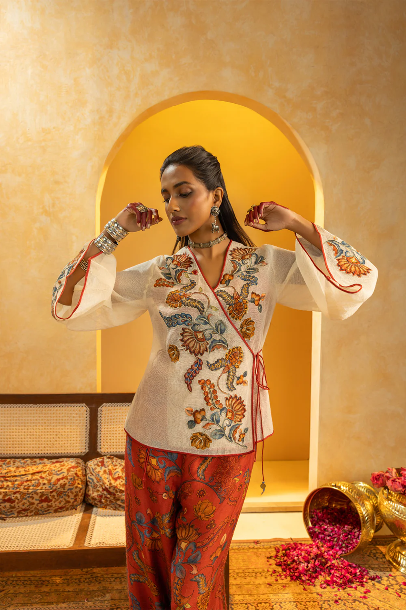 Rangtara Appliqued co-ord set