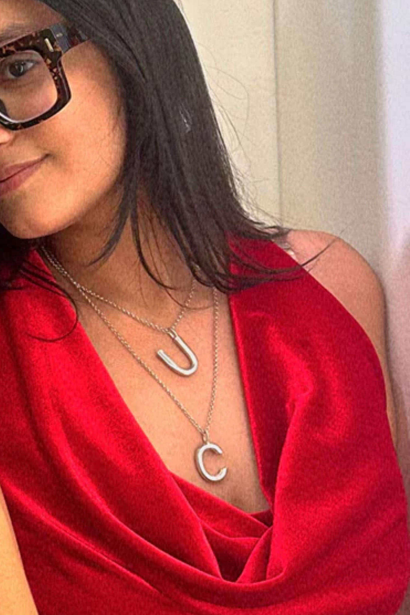 Bold Letter Necklace - C