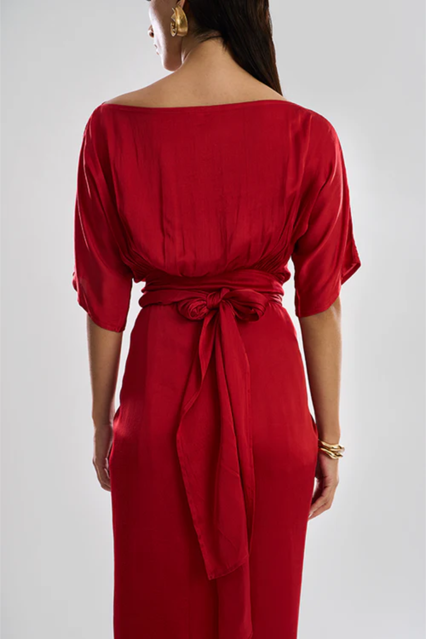 Verve Sarong dress in Red
