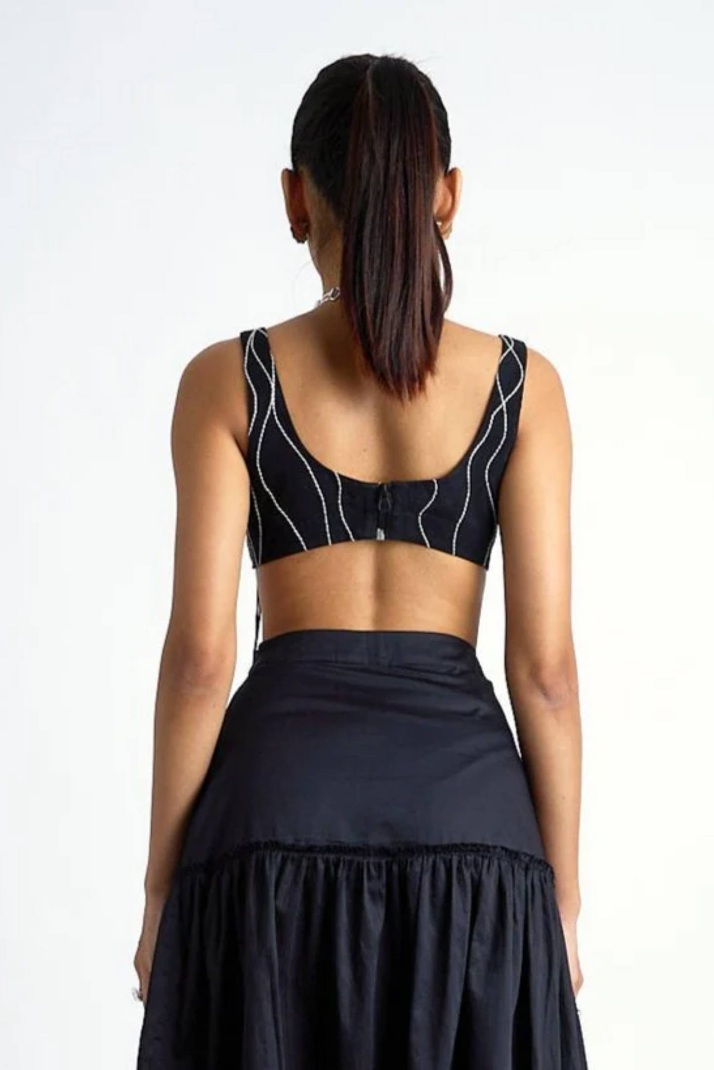 Midnight Stripe Corset Top