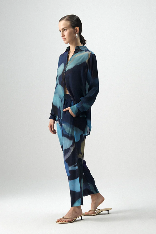 BLUE LAGOON CREPE CO-ORD