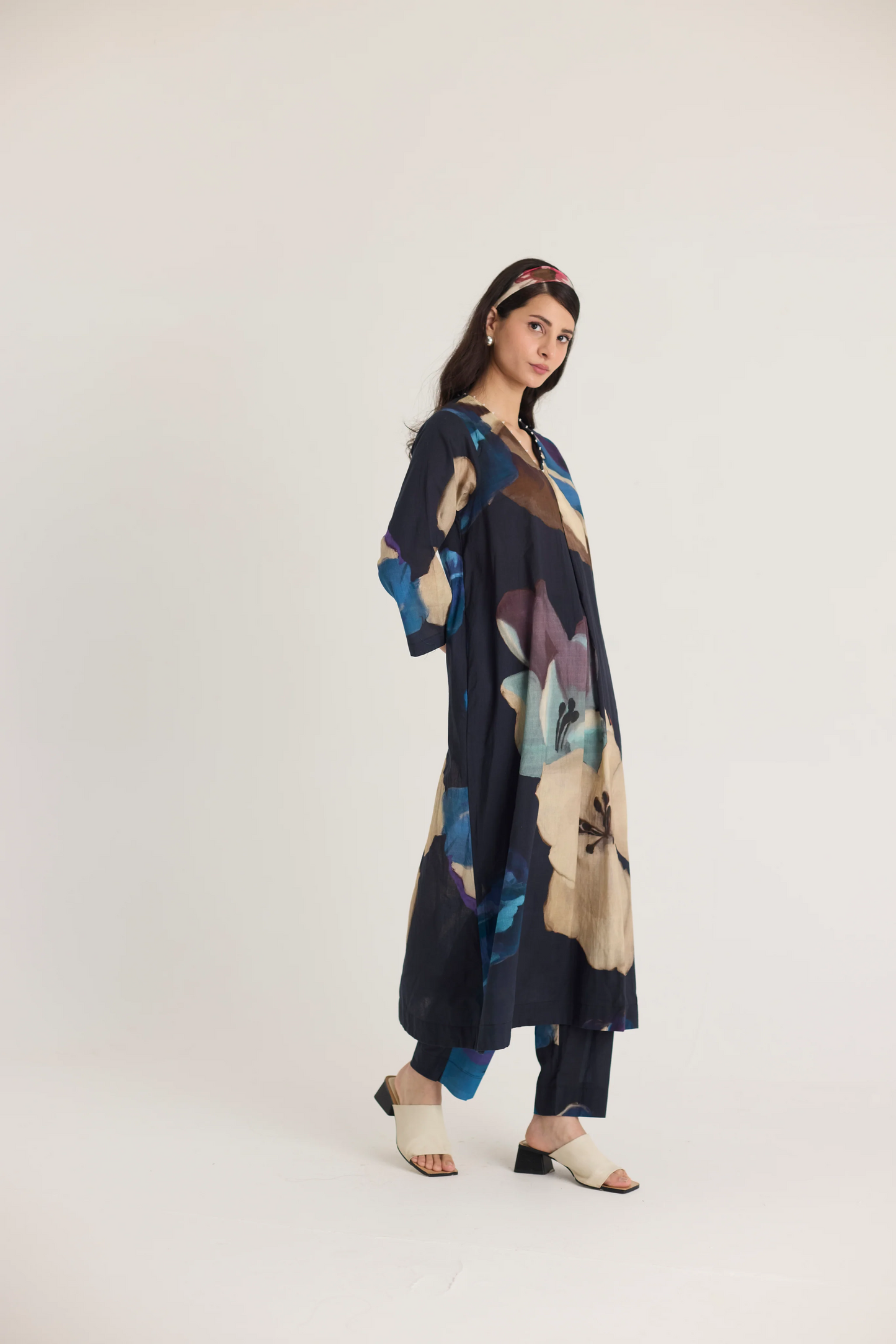 Rocco Long Cotton Kurta Set