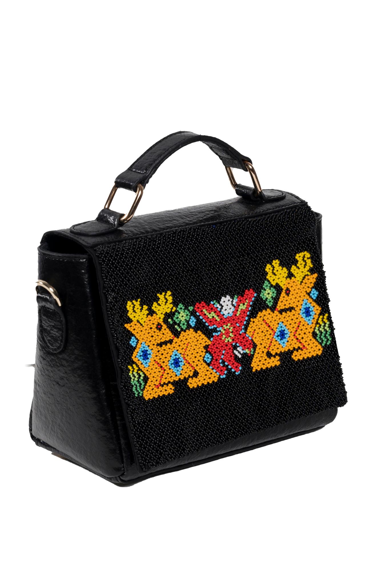 Dhara jungle beadwork purse