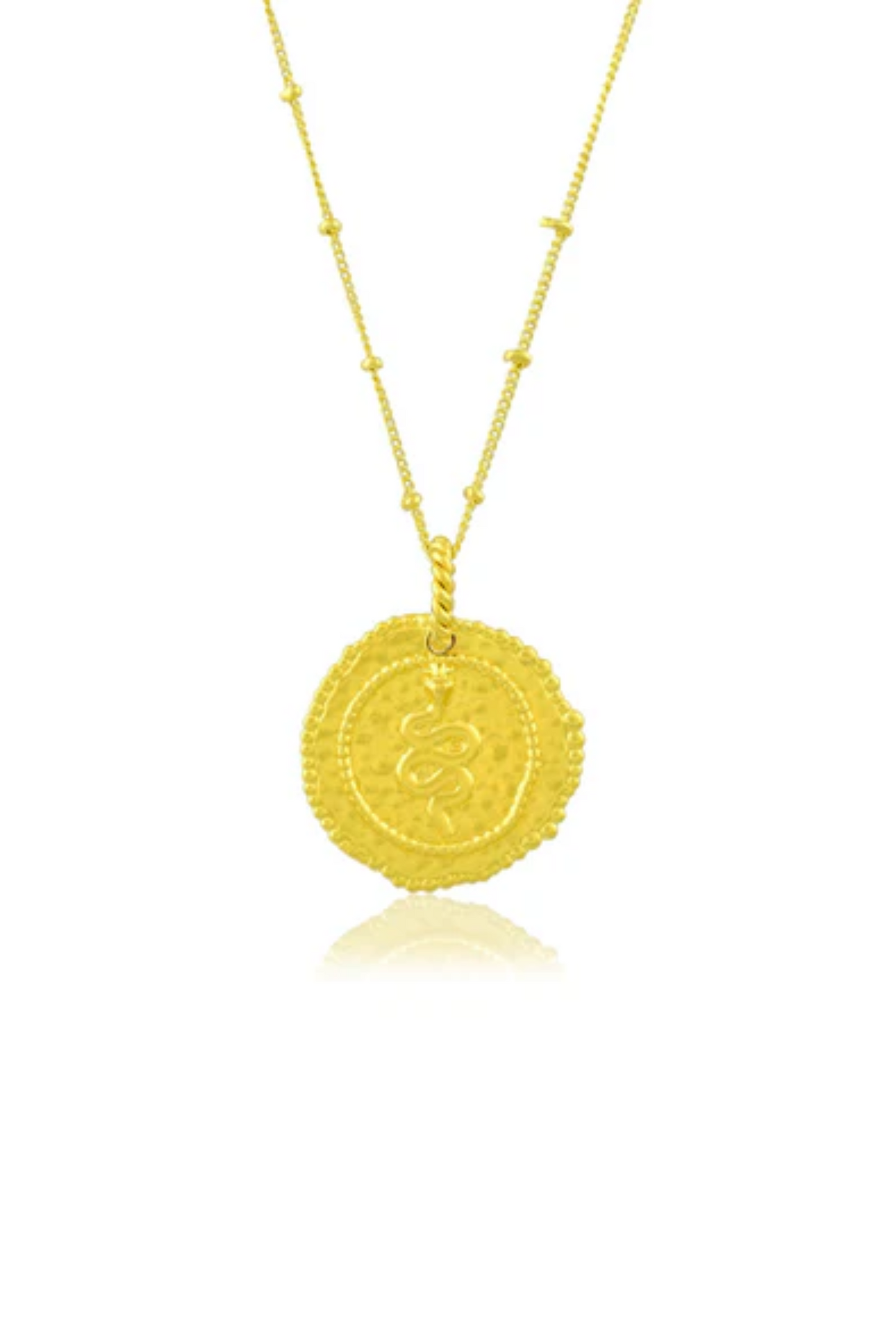 Pratapgari Snake Coin Charm Necklace