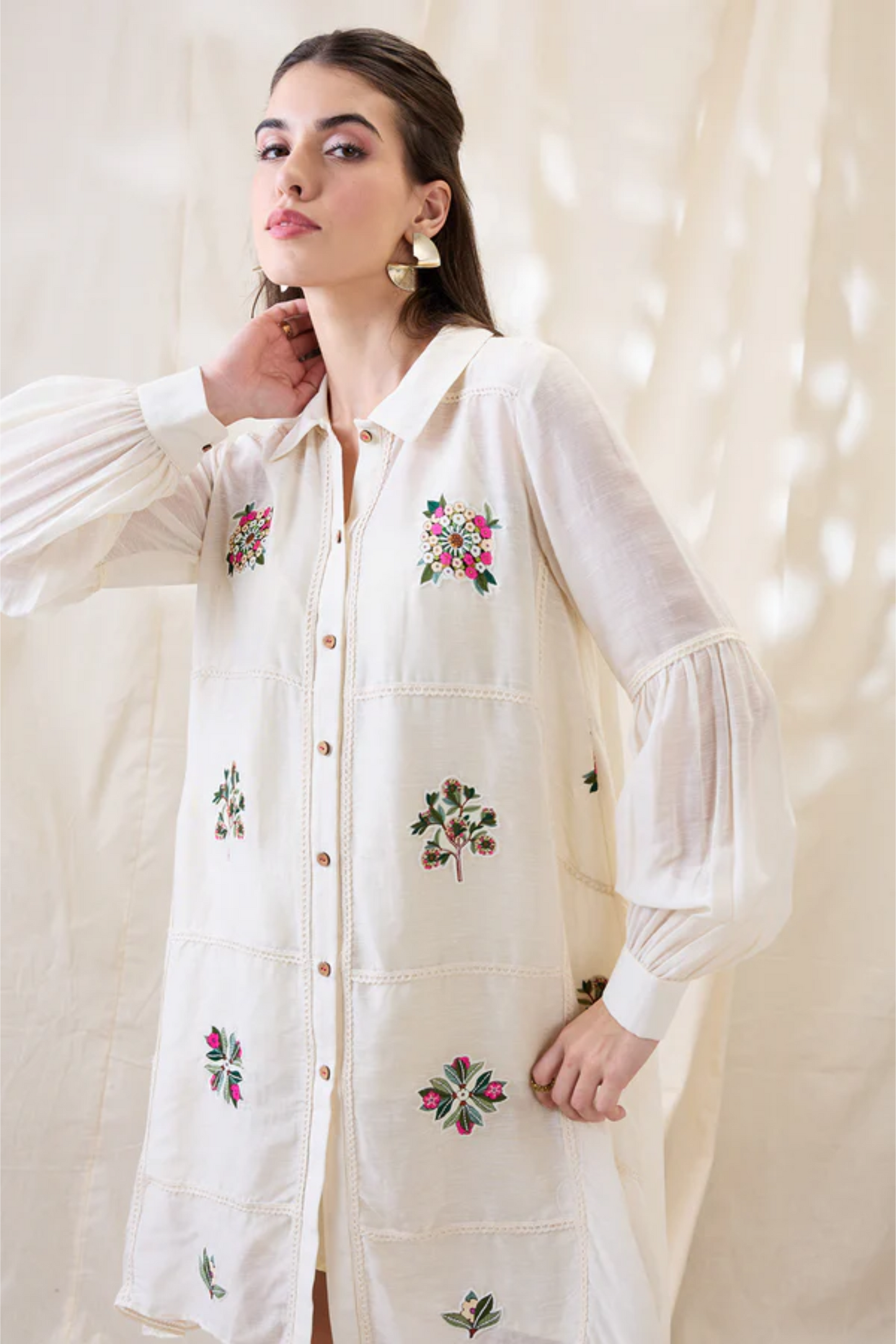 Gulzaar Appliqued A-line Dress