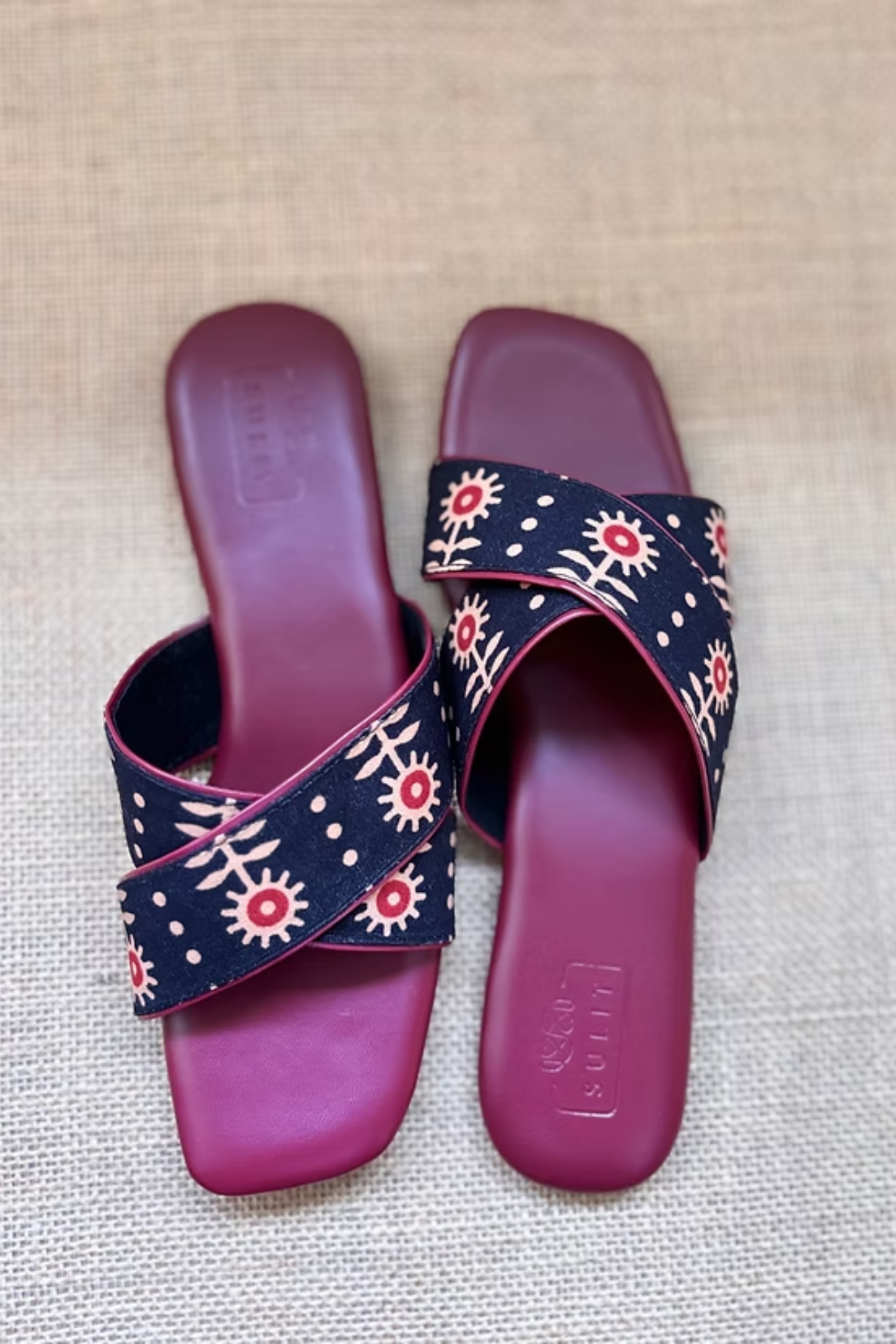 Block and Sole Maroon