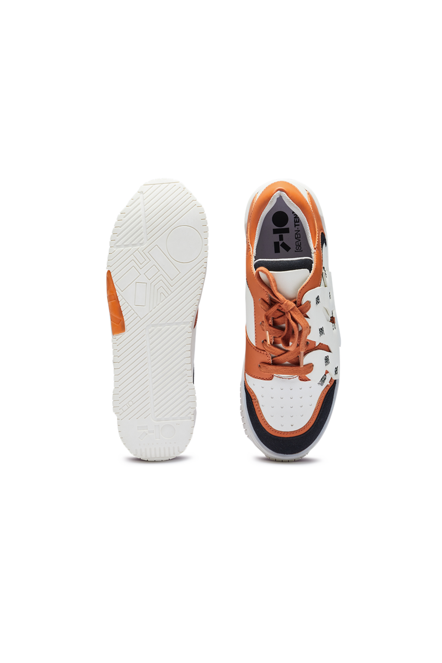 735 Cheeto Chunky Orange Low-Top Sneakers