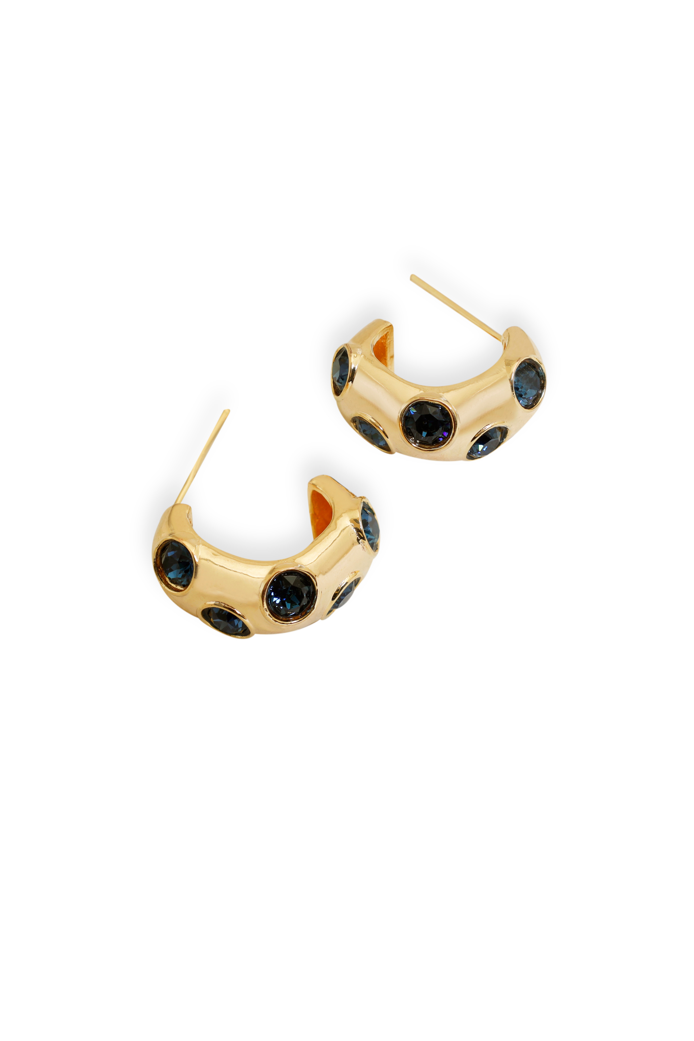 The Signet Earrings - Blue