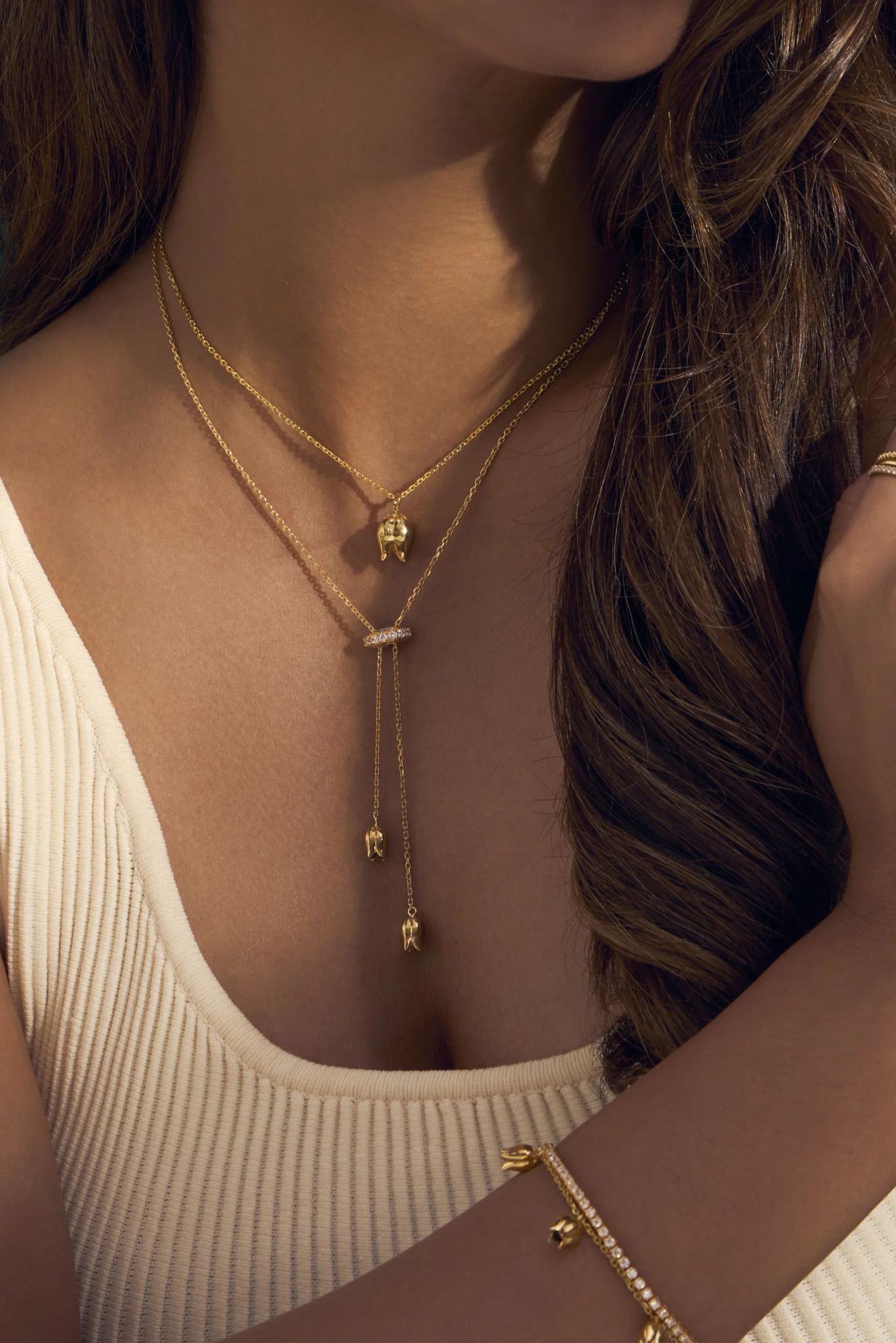 Tulip Lariat Necklace