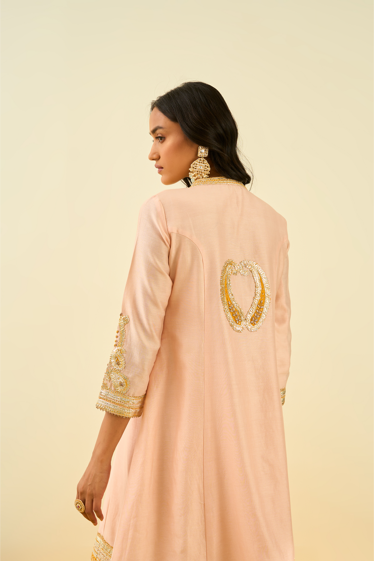 Sadirah Kurta with Salwar and Dupatta - Rosepink