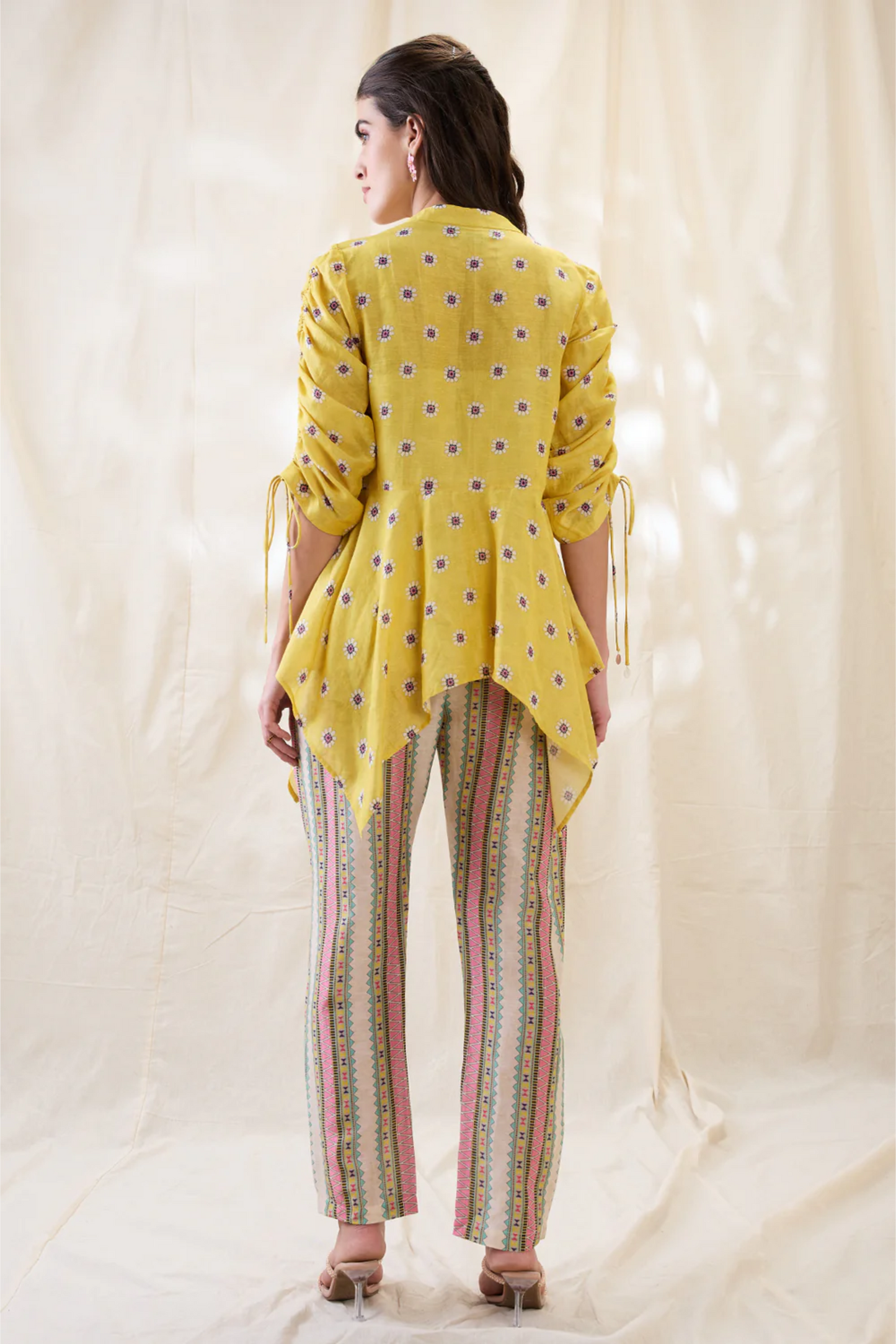 Nooma Printed Handkerchief Top with Pants