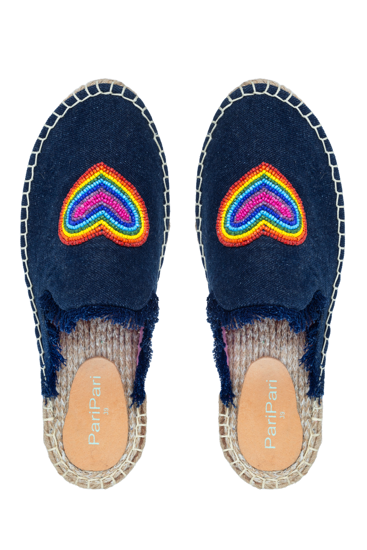 Heartbeat Espadrilles Dark Denim Platform