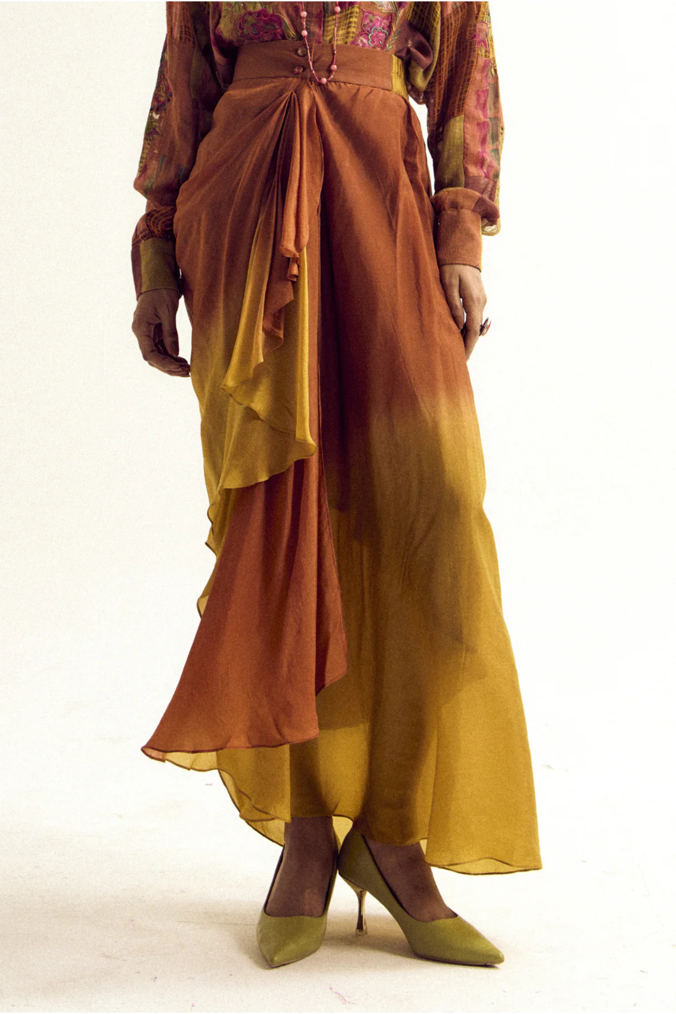 Vinca Skirt - Rust/Orange