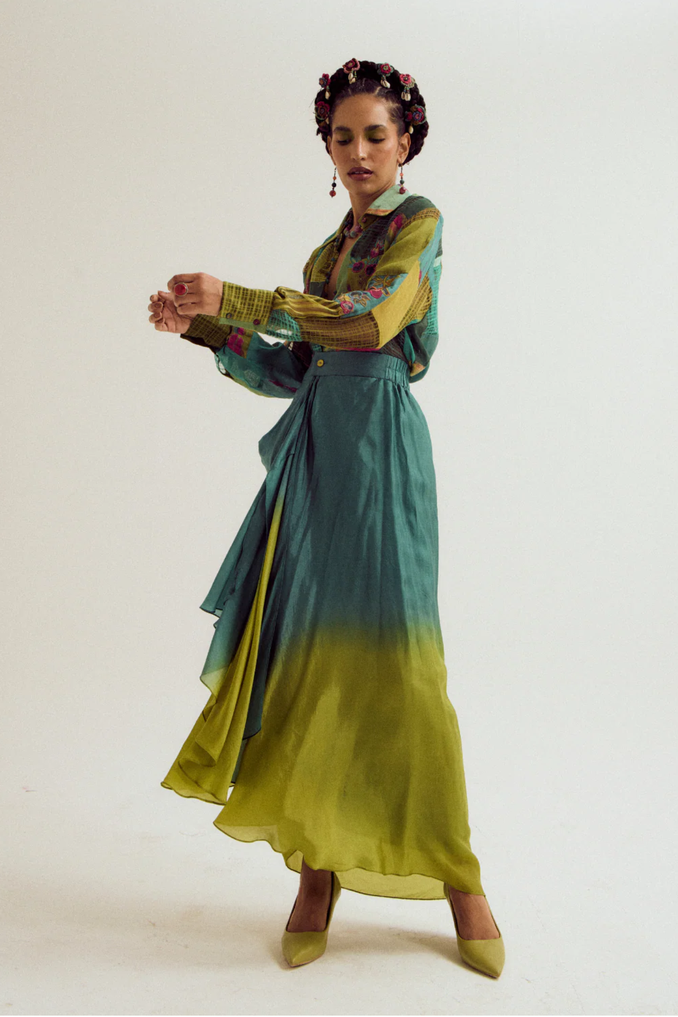 Paako & Vinca Set- Turq / Green