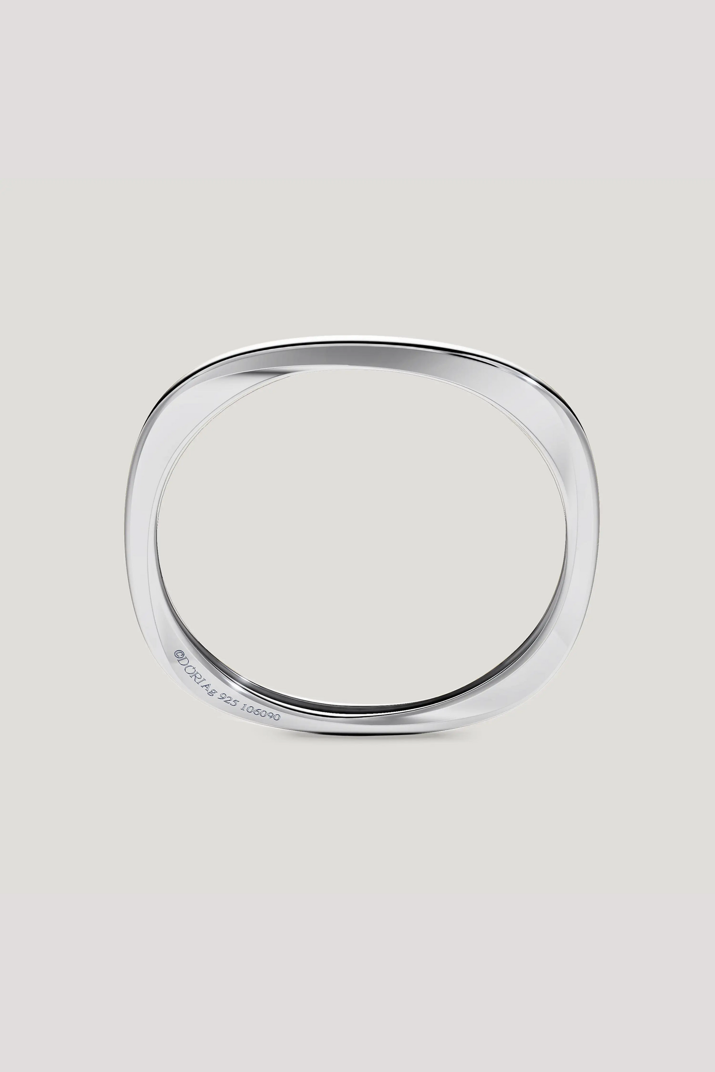 Squircle Petite Bangle in Sterling Silver