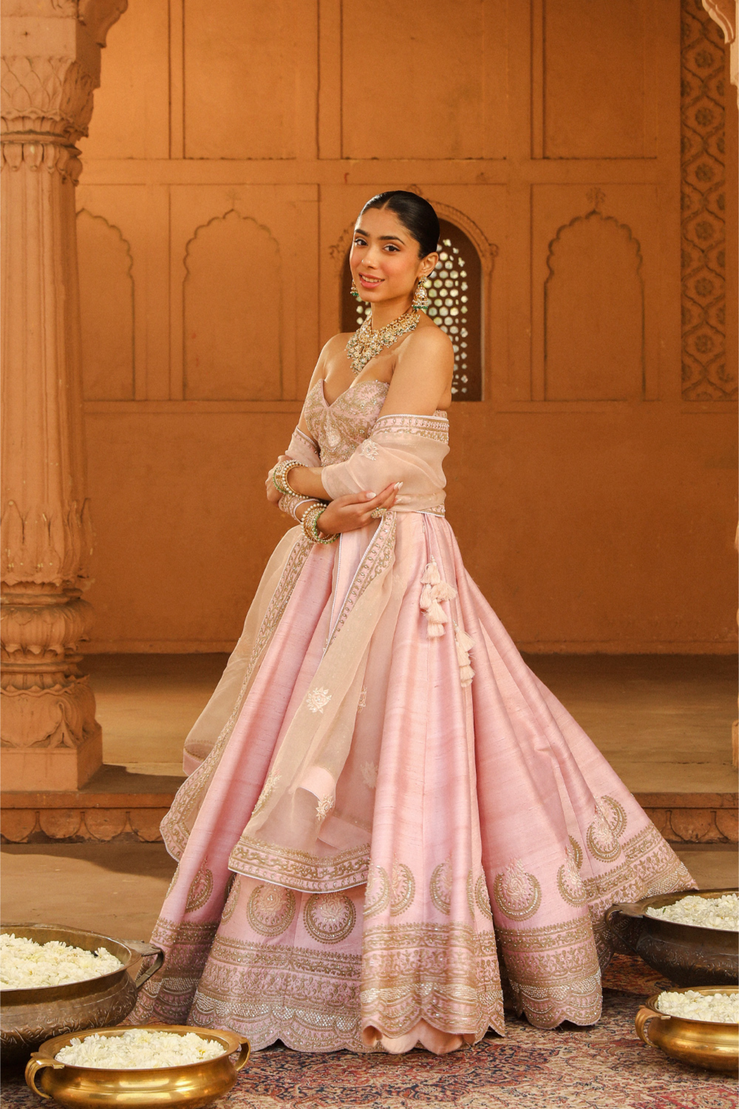 Razana Blush Pink Lehenga Set