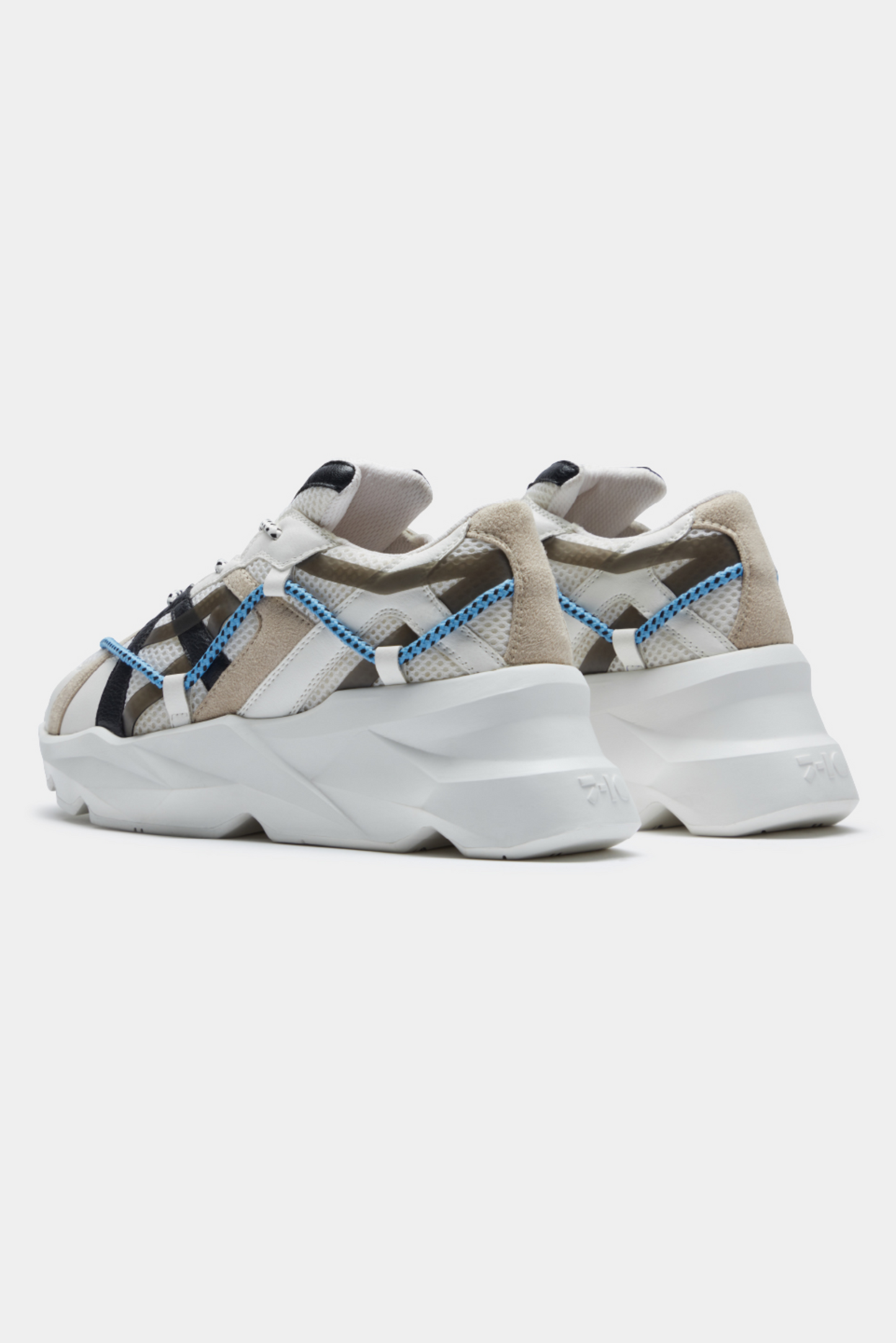 733 White Over-Panelled Chunky Sneaker