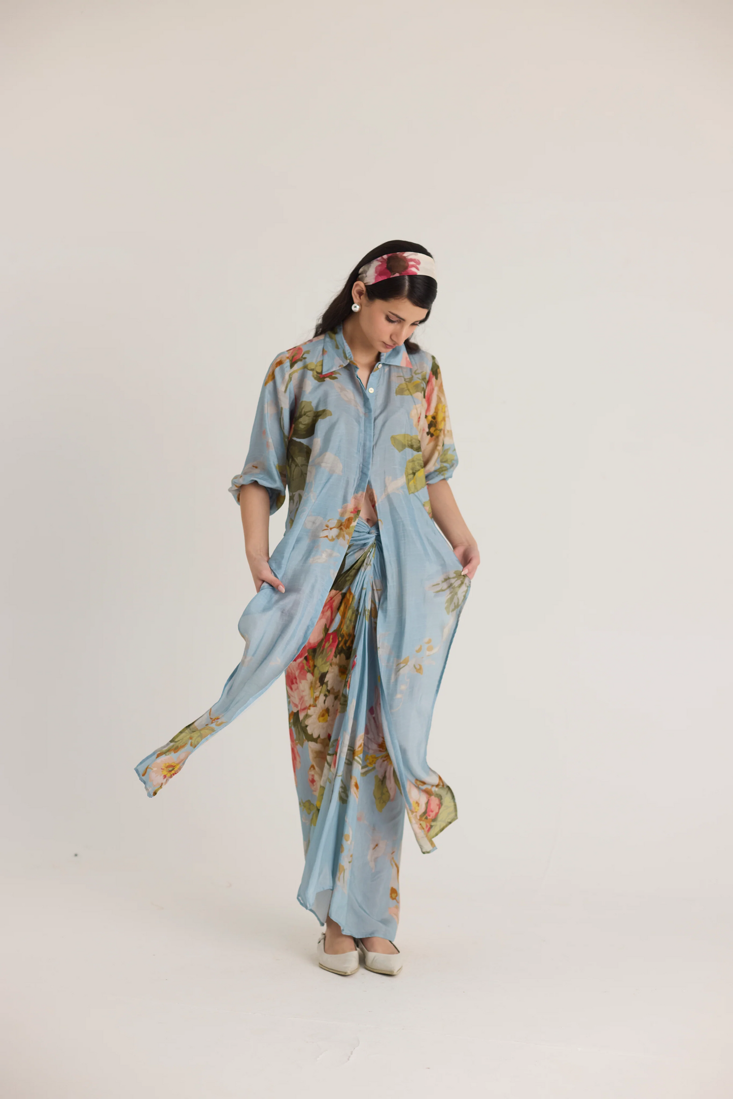 Taffy Tie Up Top & Skirt Set