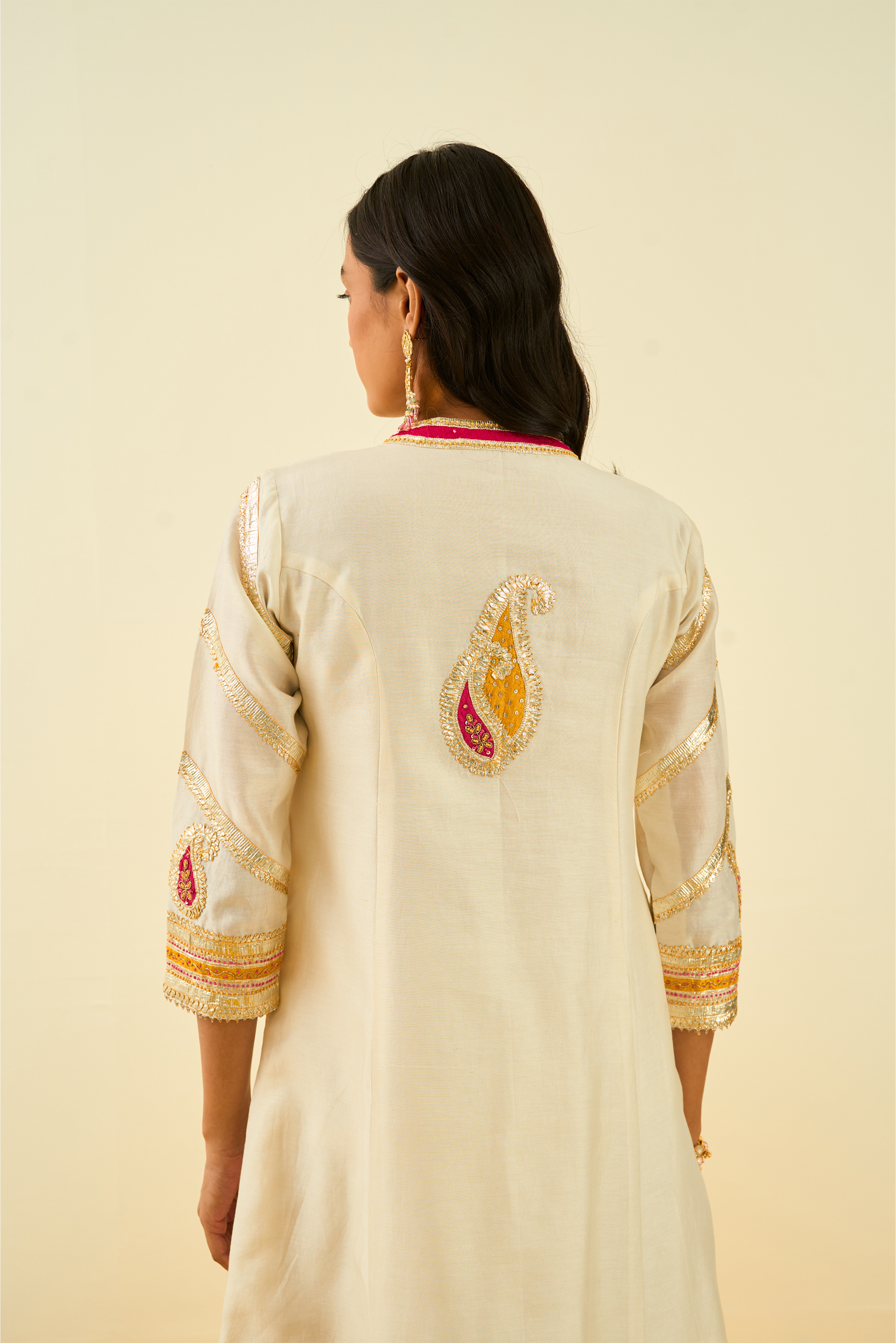 Sadiyah Kurta with Salwar and Dupatta - Daisy Ivory