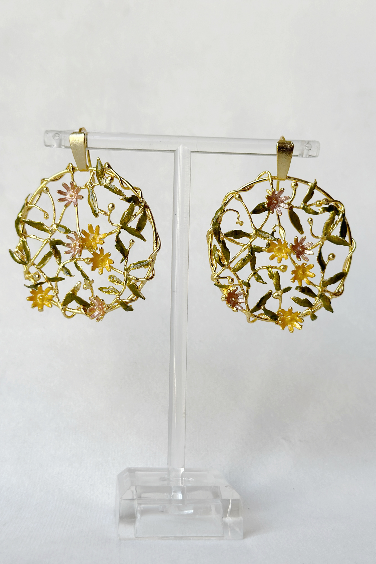Trellis Earrings - Pastel Garden