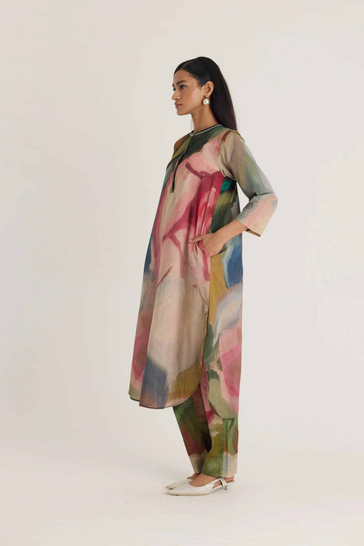 Tilly Long Cotton Kurta Set