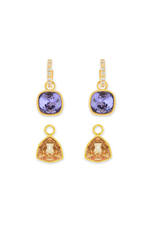 The Shift Earrings - Purple