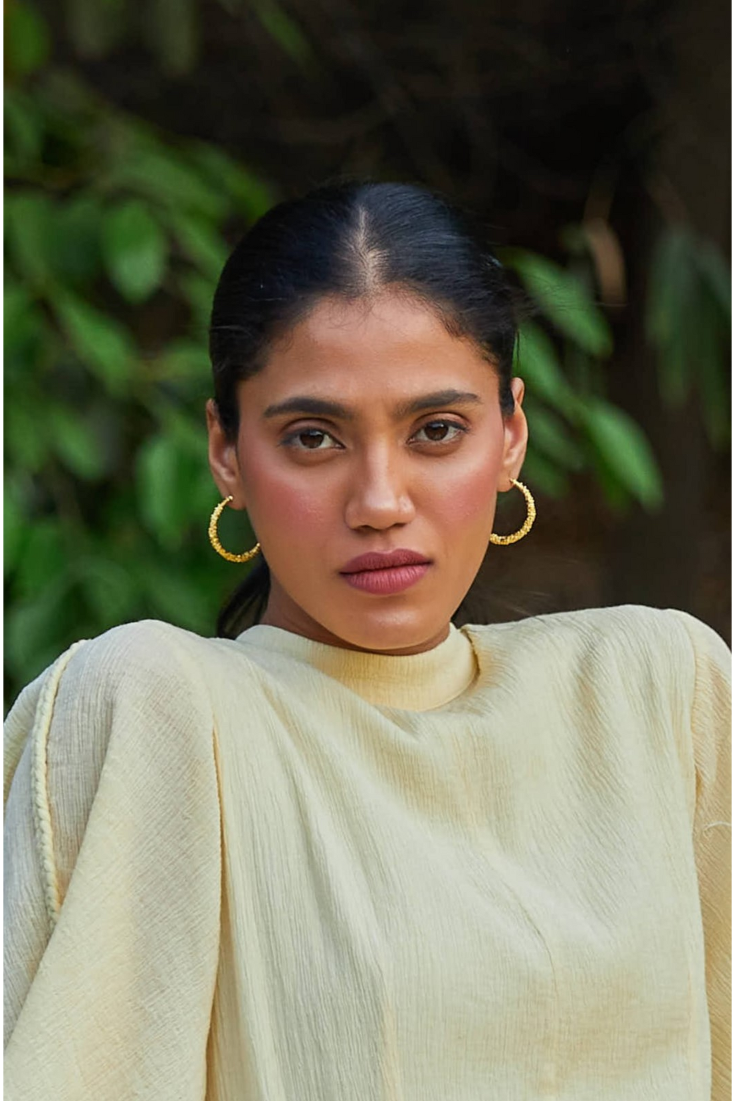 Half Moon Hoops Gold