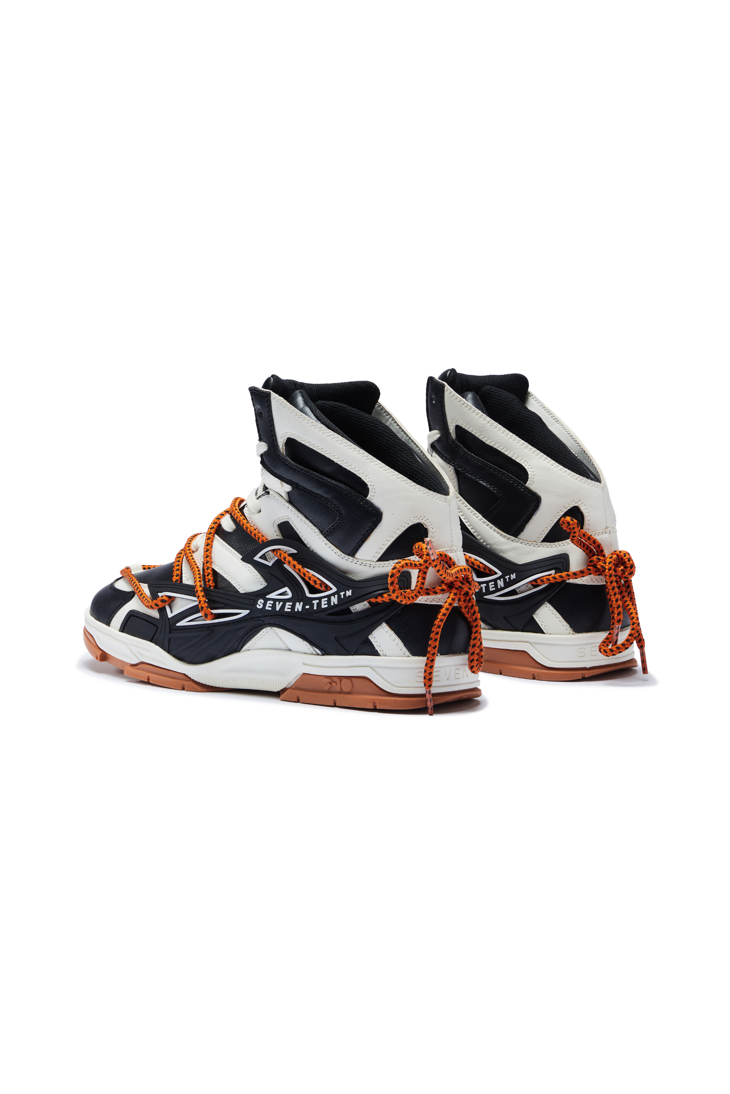 739 Orange Puffin High-Top Sneakers