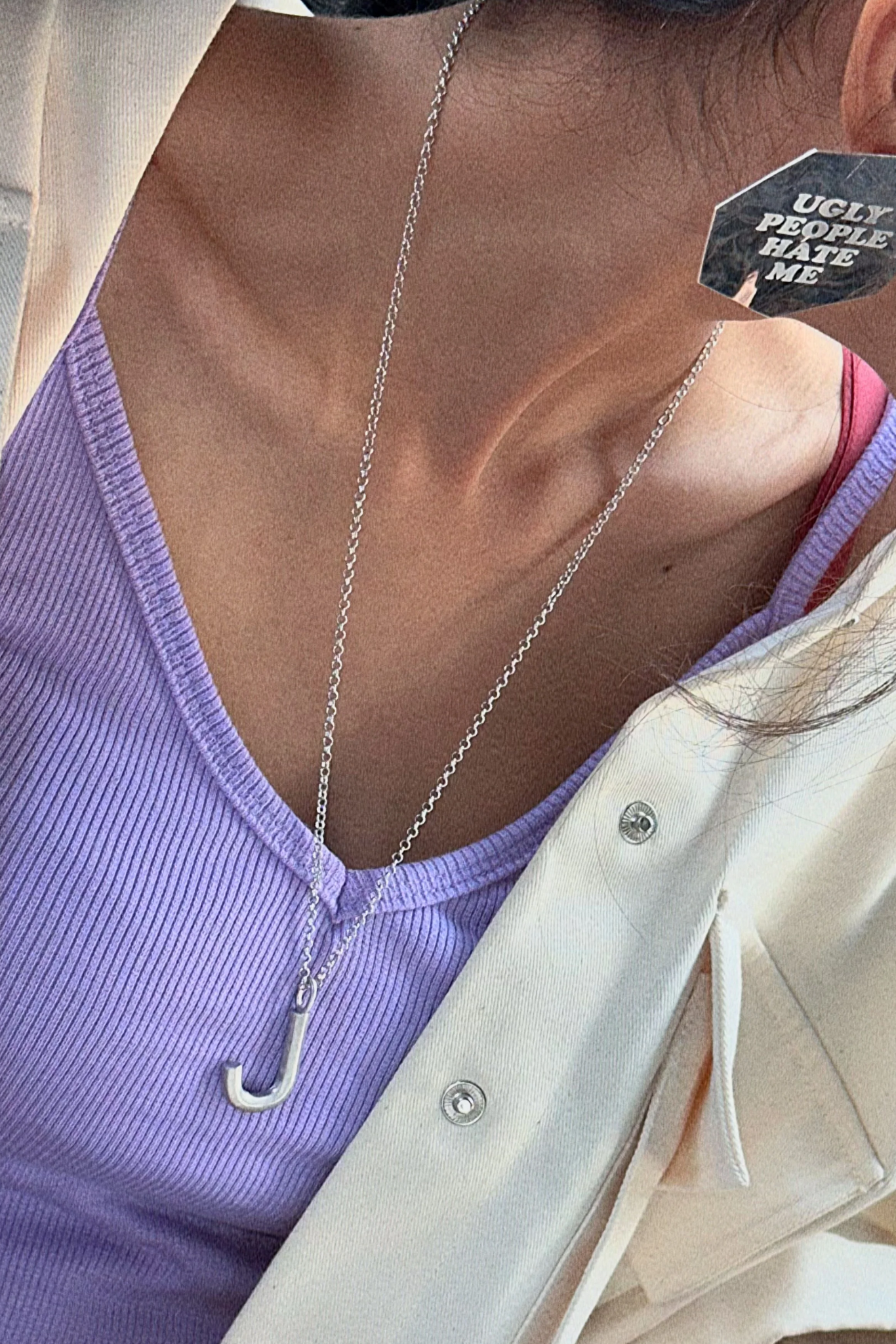 Bold Letter Necklace - J