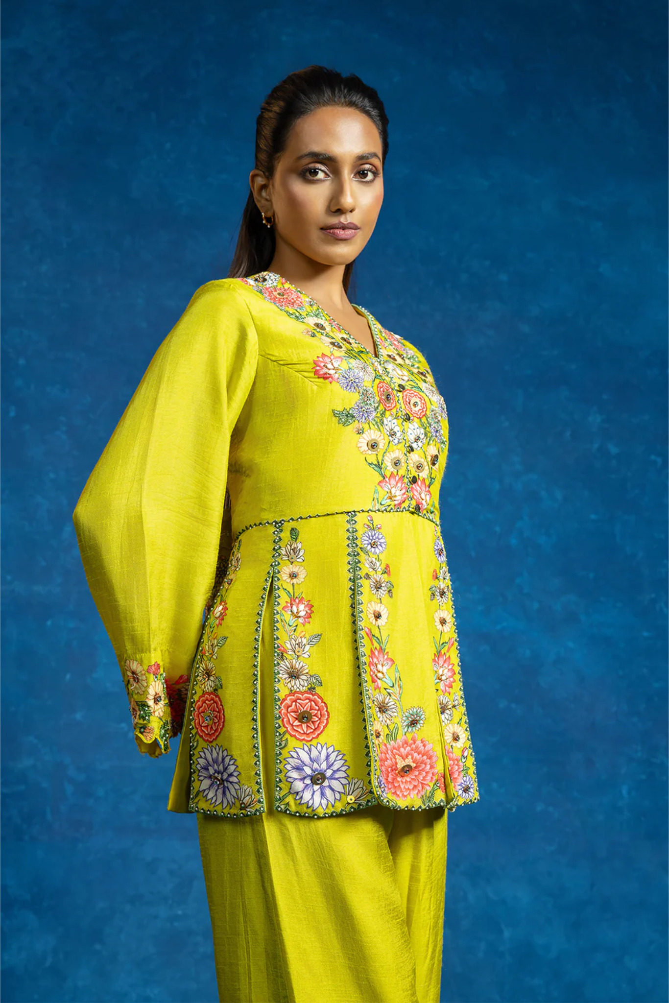 Baghira embellished panelled pant set