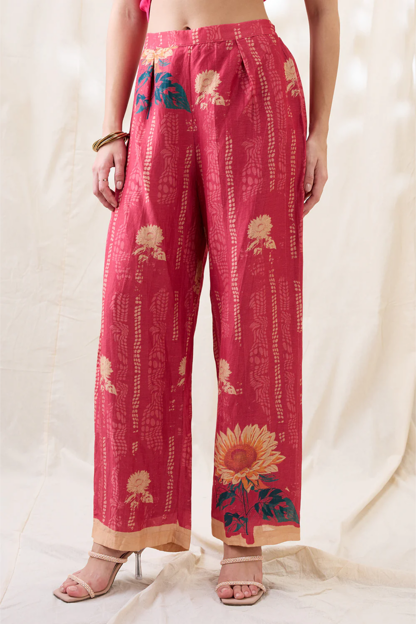 Ravya Embroidered co-ord set (Pink)