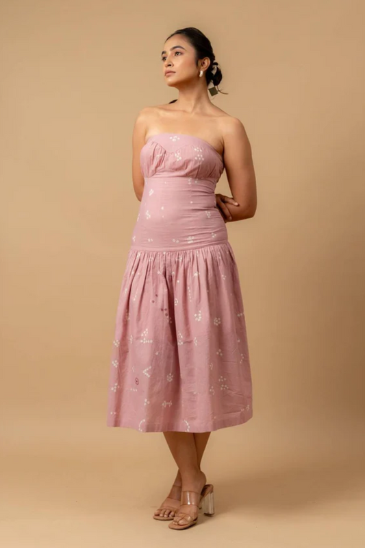 BELLBLUSH BANDHANI DRESS