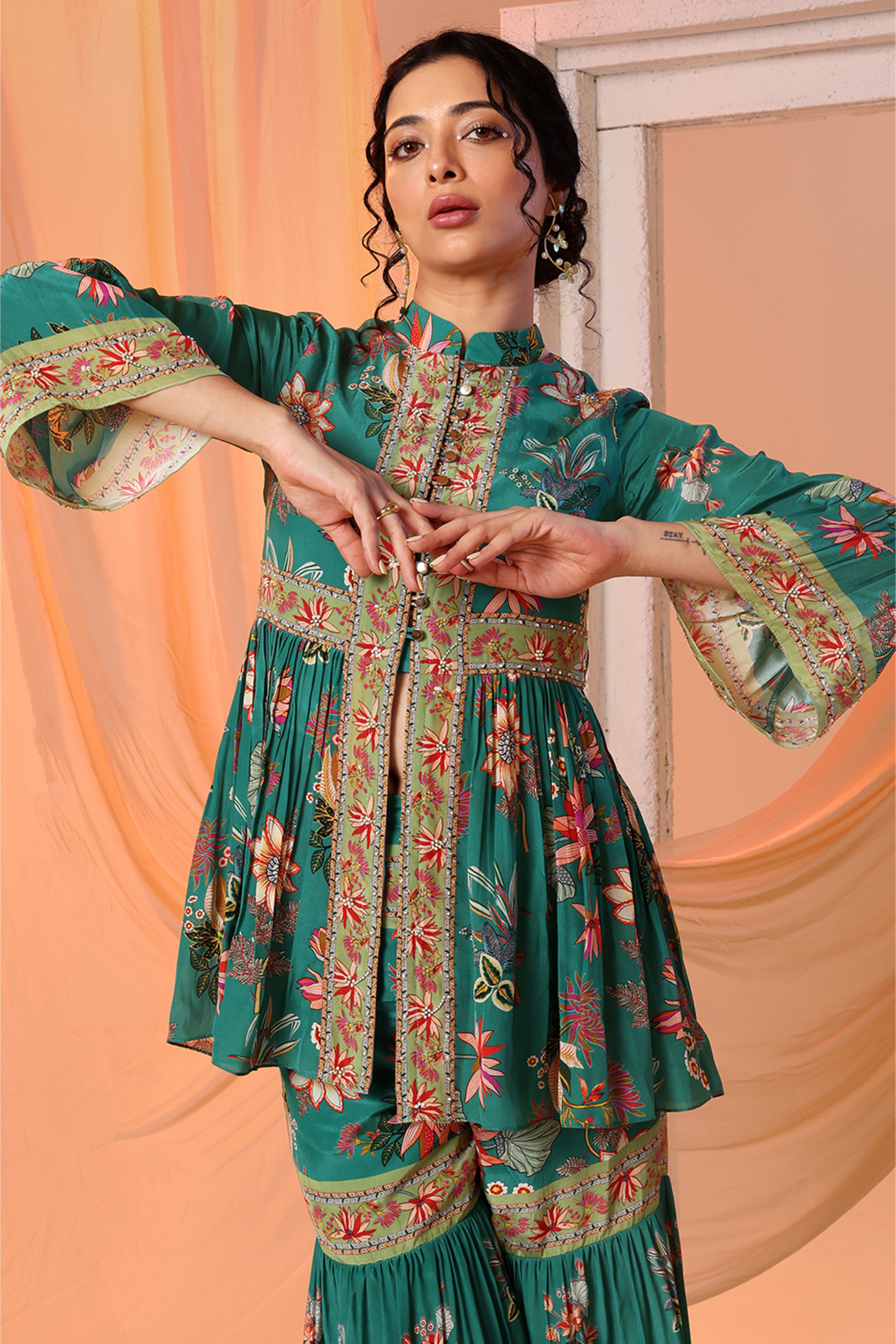 Aarani Embroidered Sharara Set