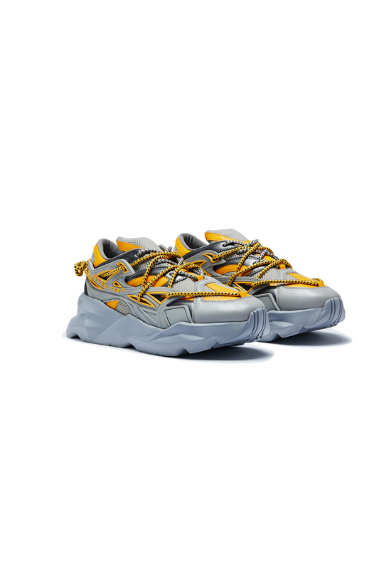 742 Canary Yellow Low-Top Chunky Sneakers