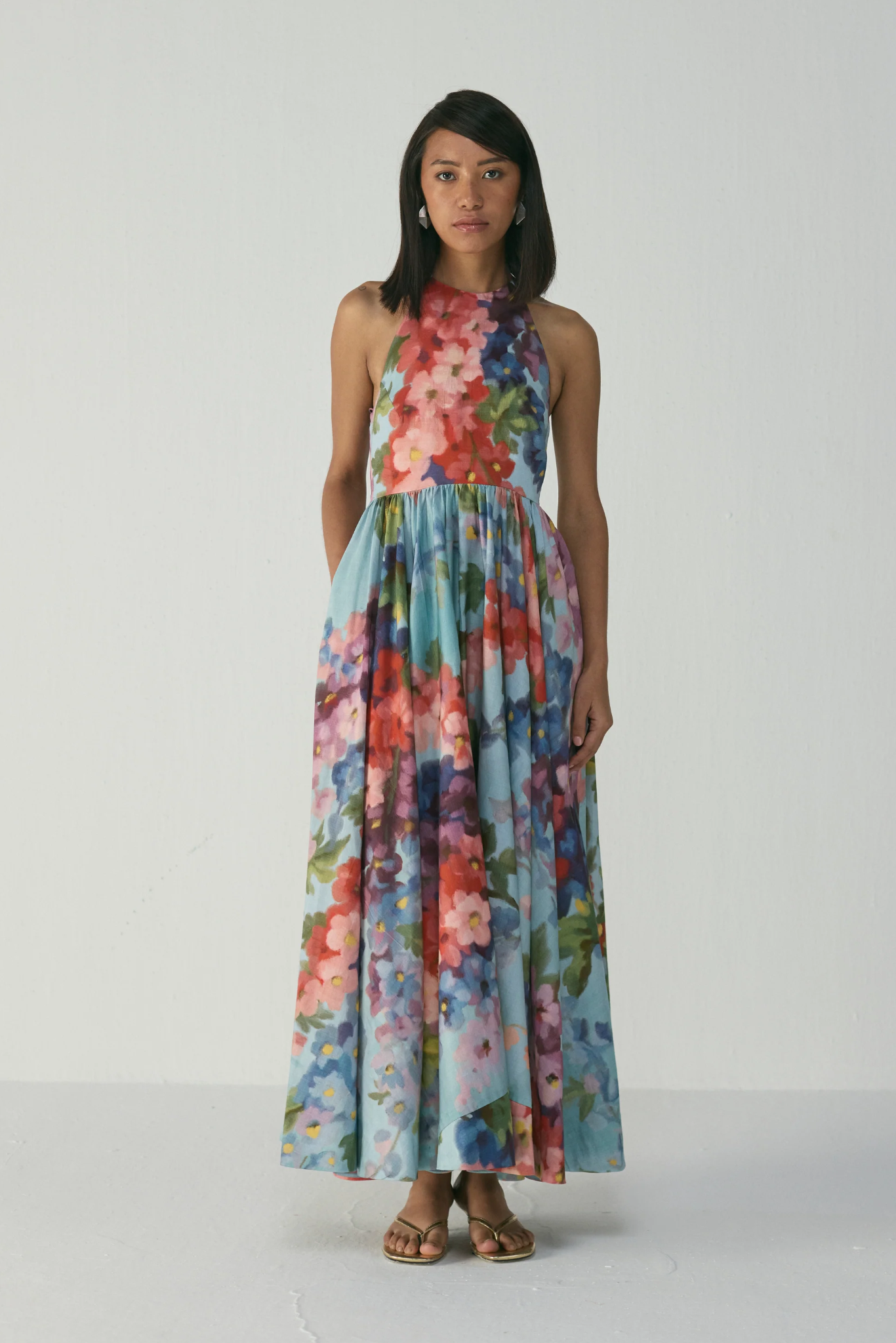 DARLINGTON HALTER NECK DRESS