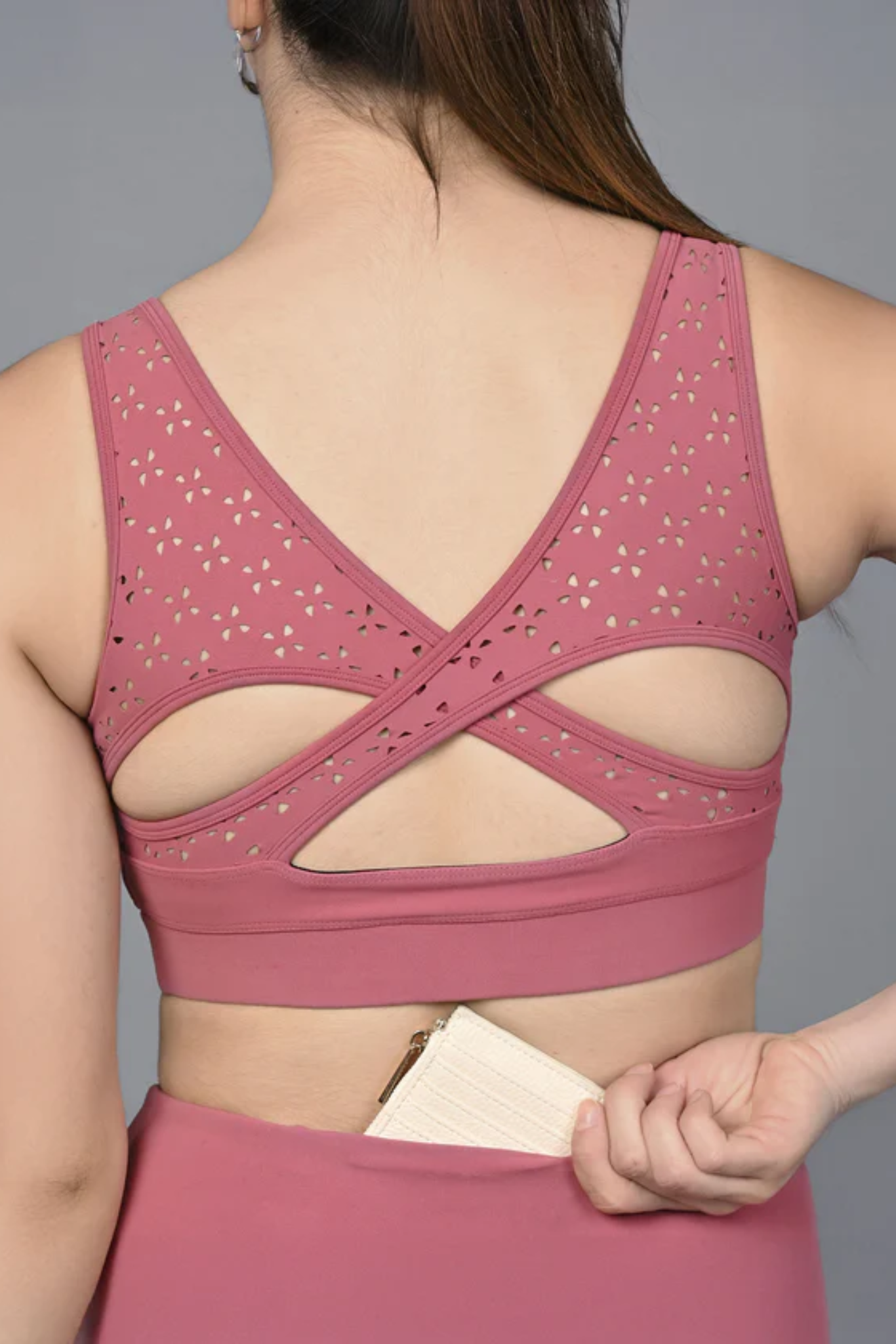 Peony Pink Sports Bra