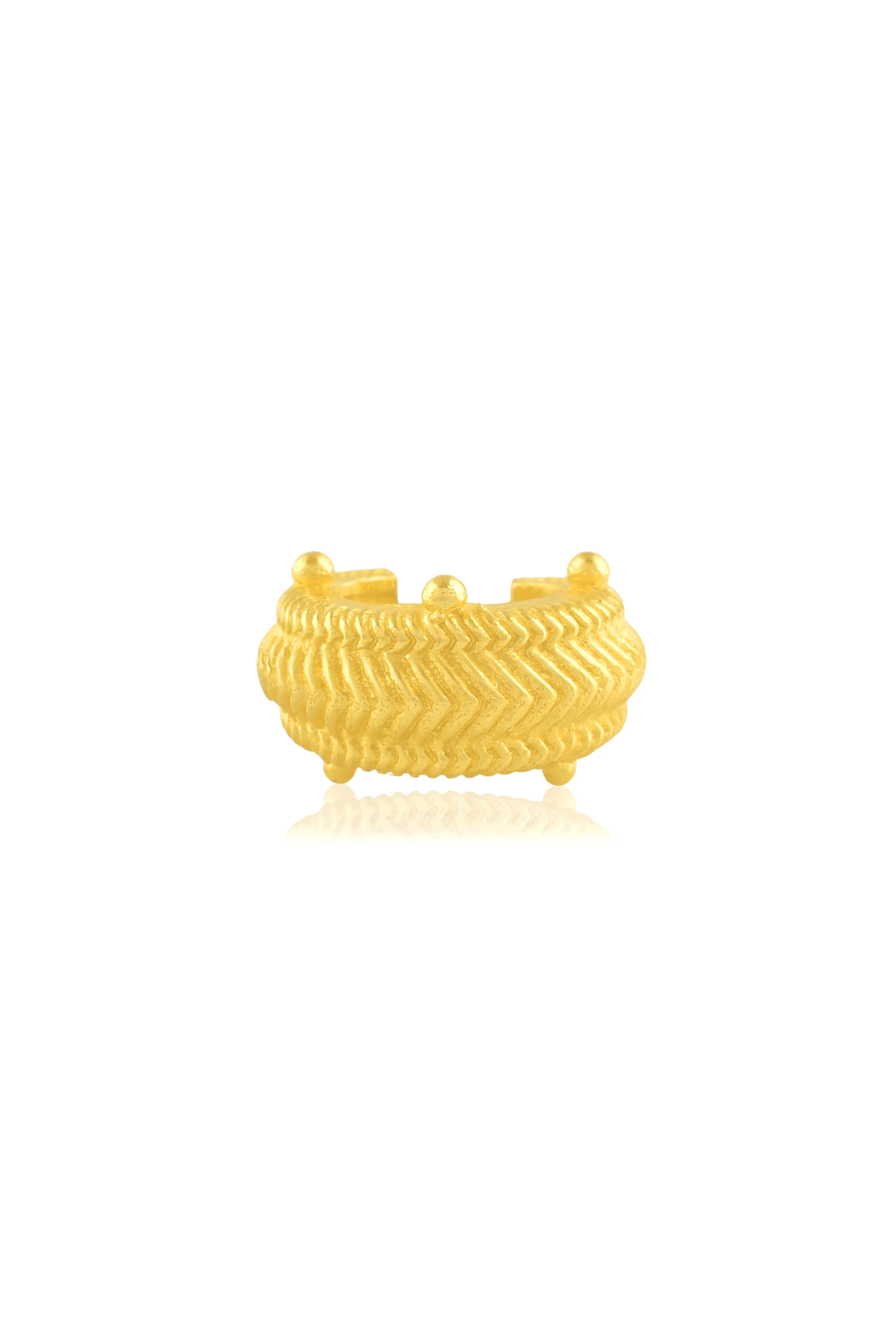 Dotted Carved Ear Cuff